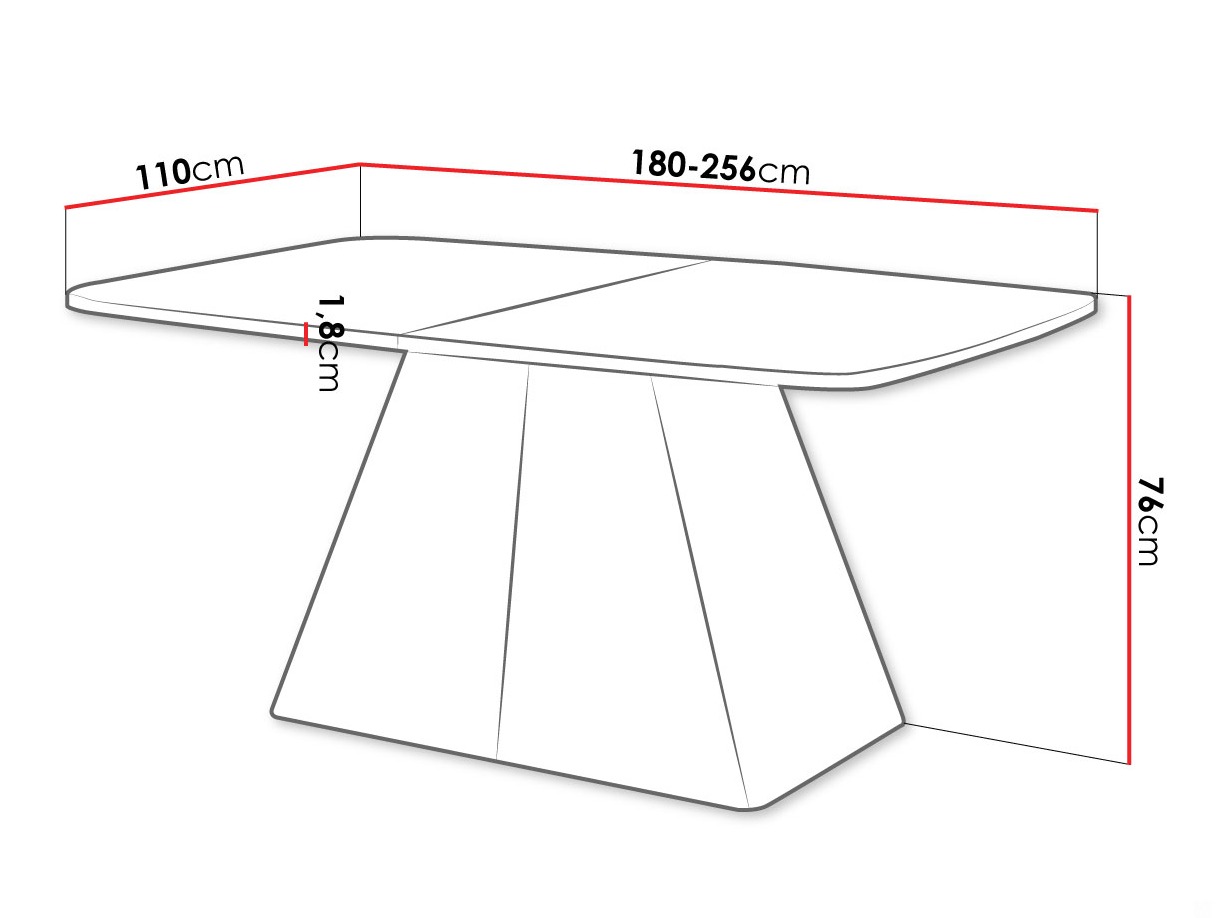 Table Oswego 170 (Blanc)