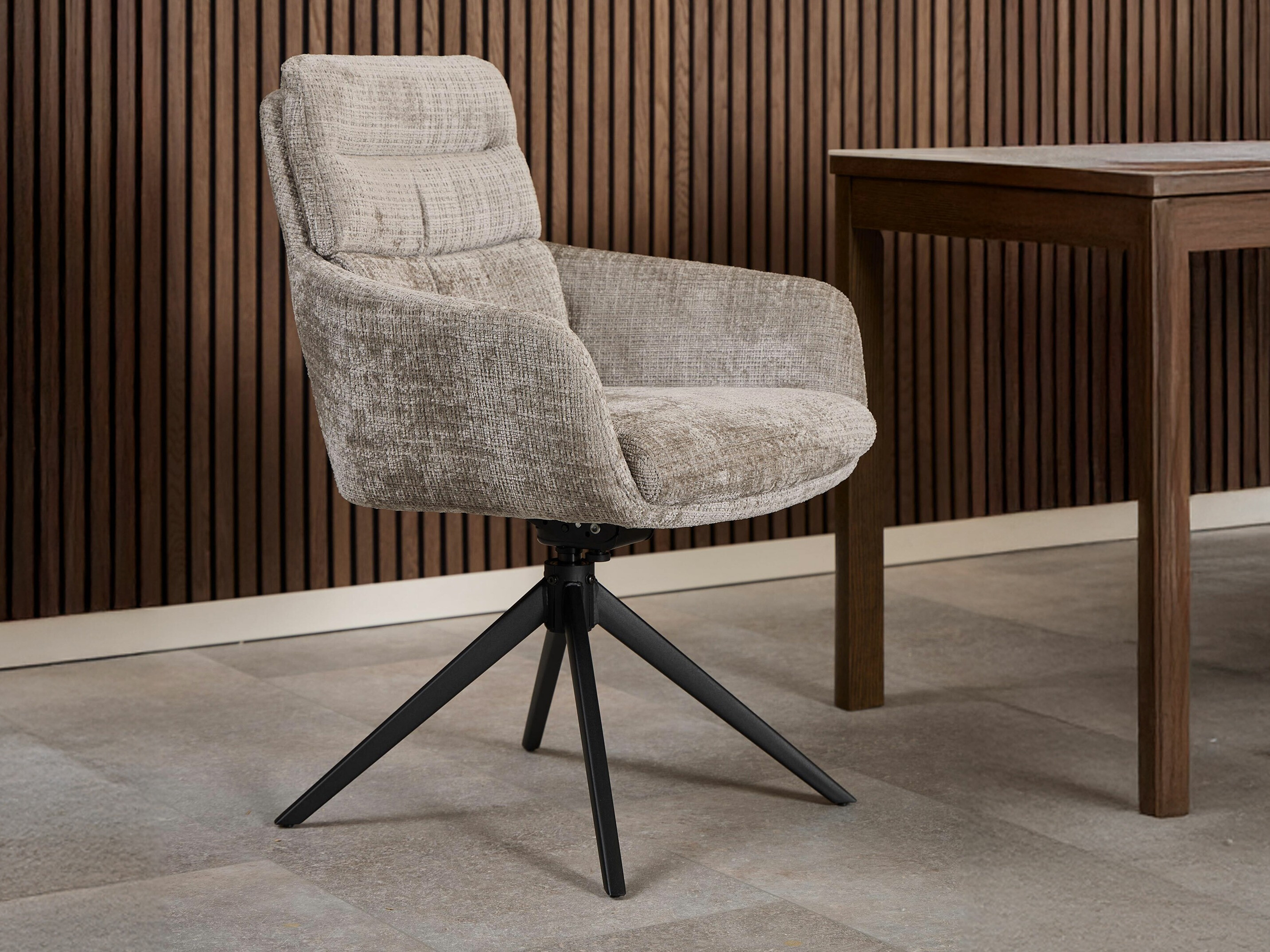 Chaise Norsica 1034 (Noir + Gris)