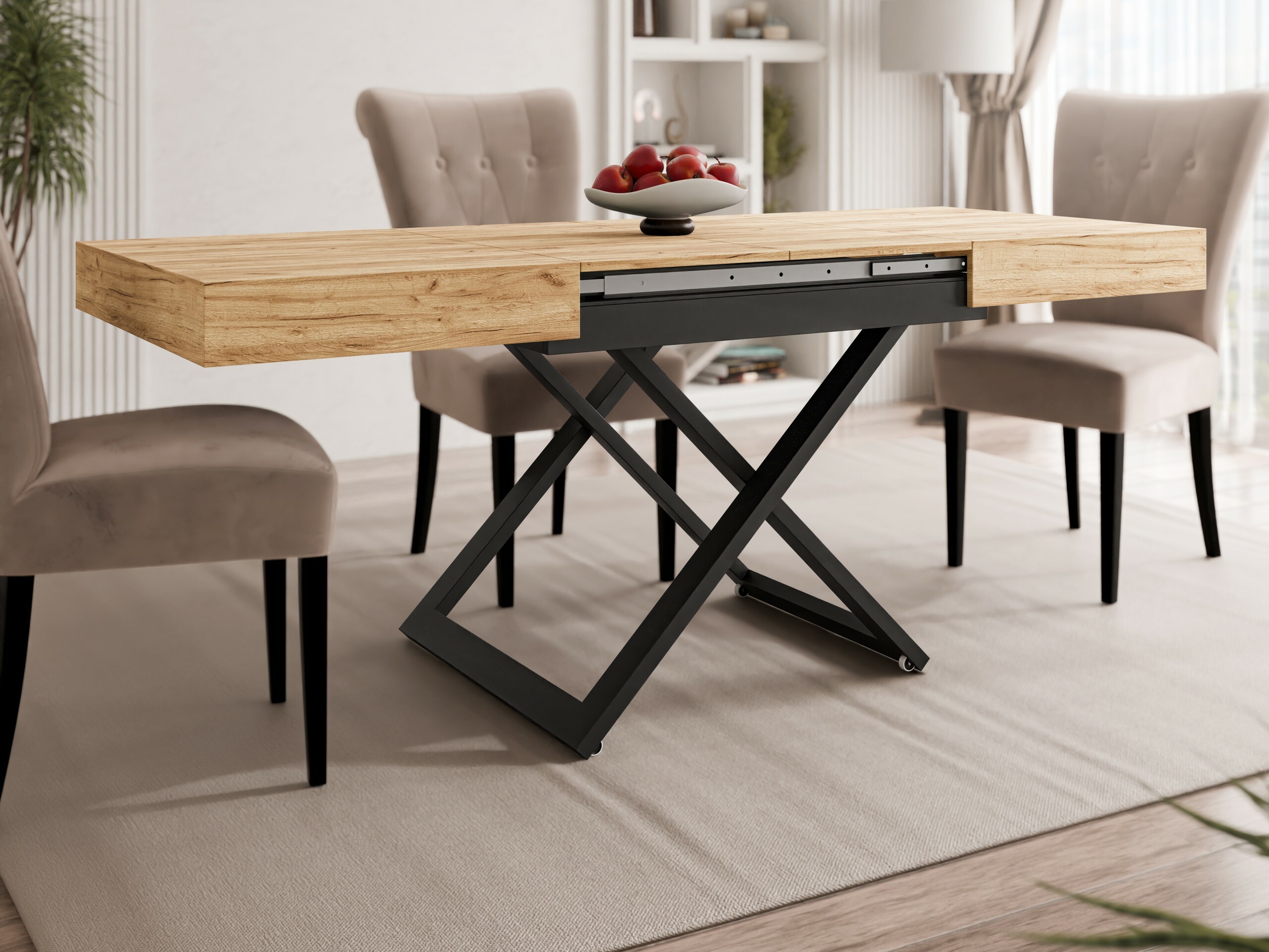 Table basse transformateur Oswego 171 (Chêne doré artisanal)