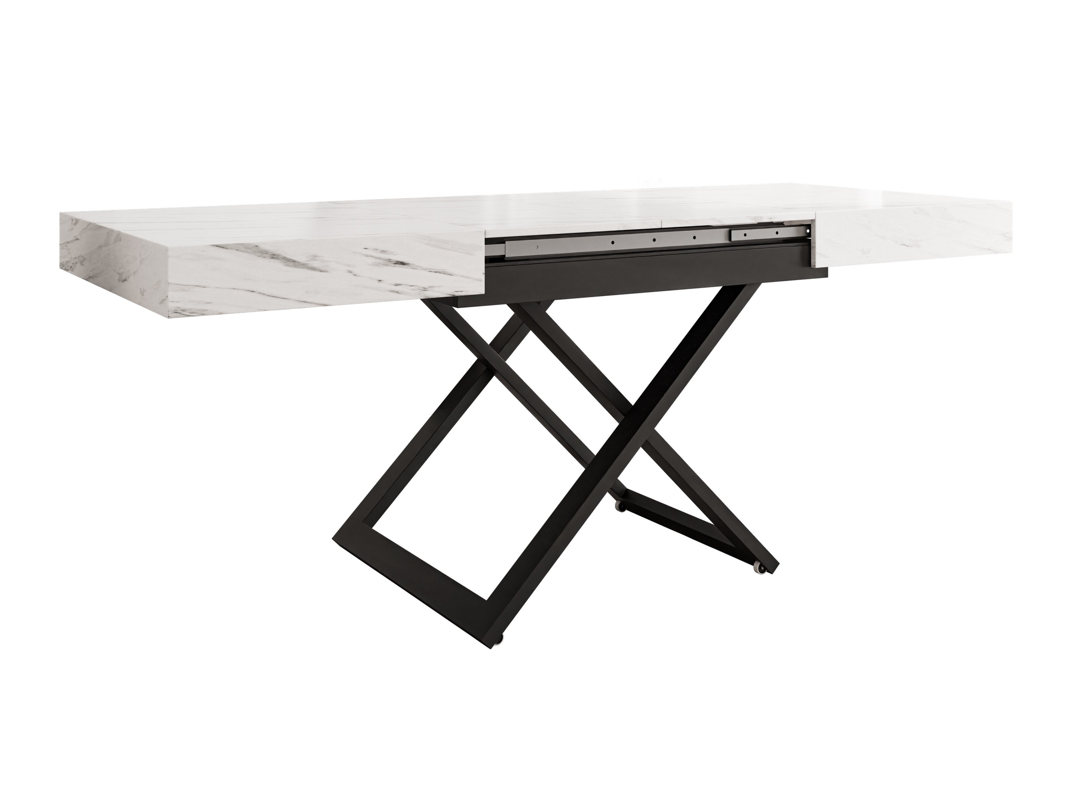 Table basse transformateur Oswego 171 (Marbre blanc)
