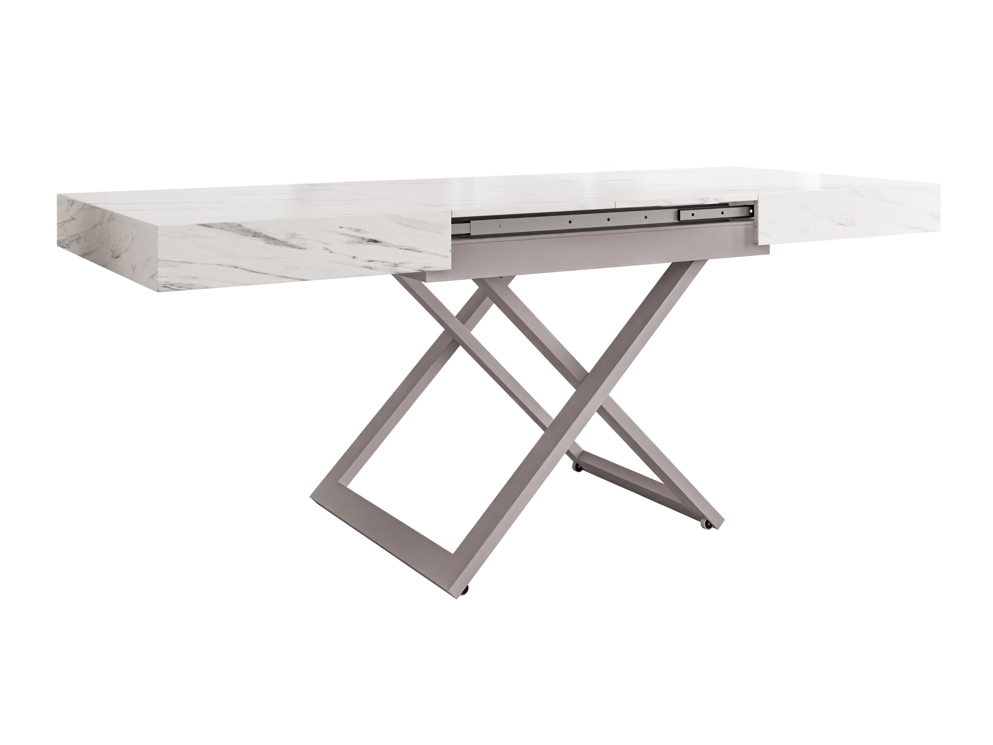 Table basse transformateur Oswego 172 (Marbre blanc)