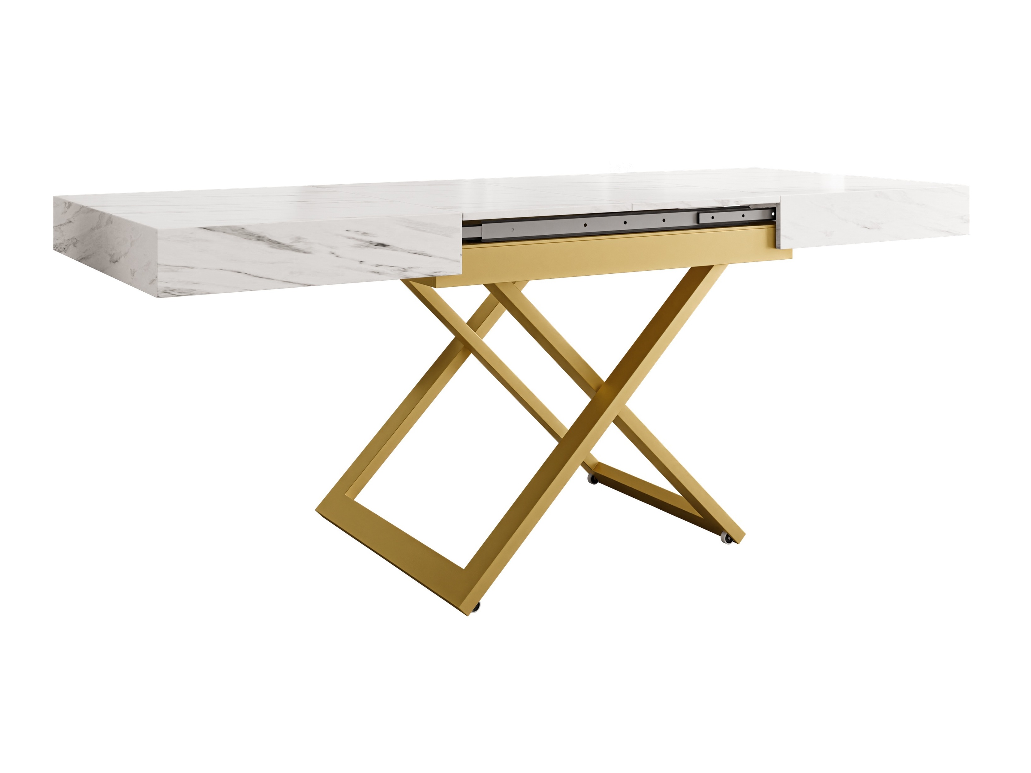 Table basse transformateur Oswego 173 (Marbre blanc)