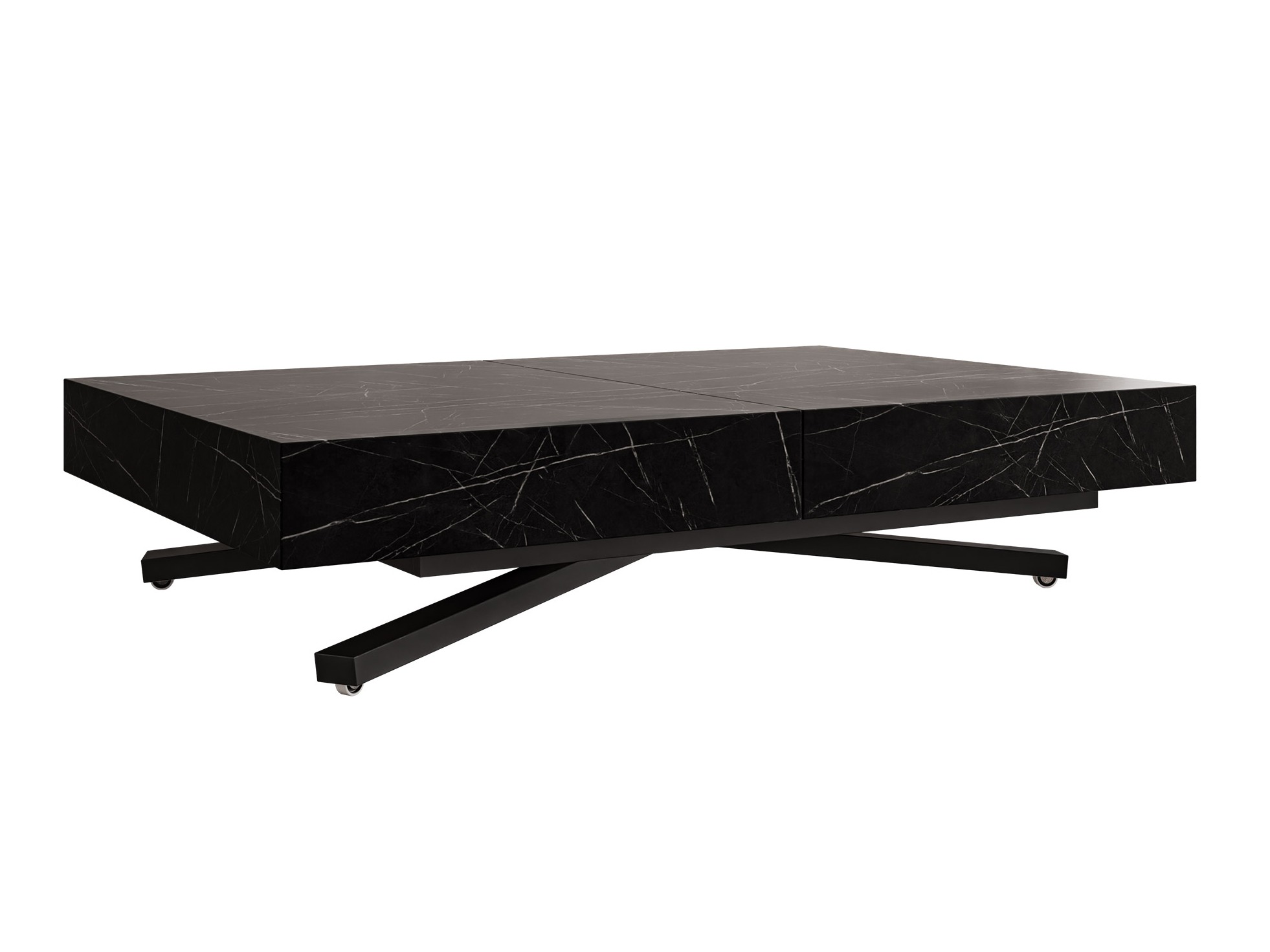 Table basse transformateur Oswego 176 (Marbre noir)