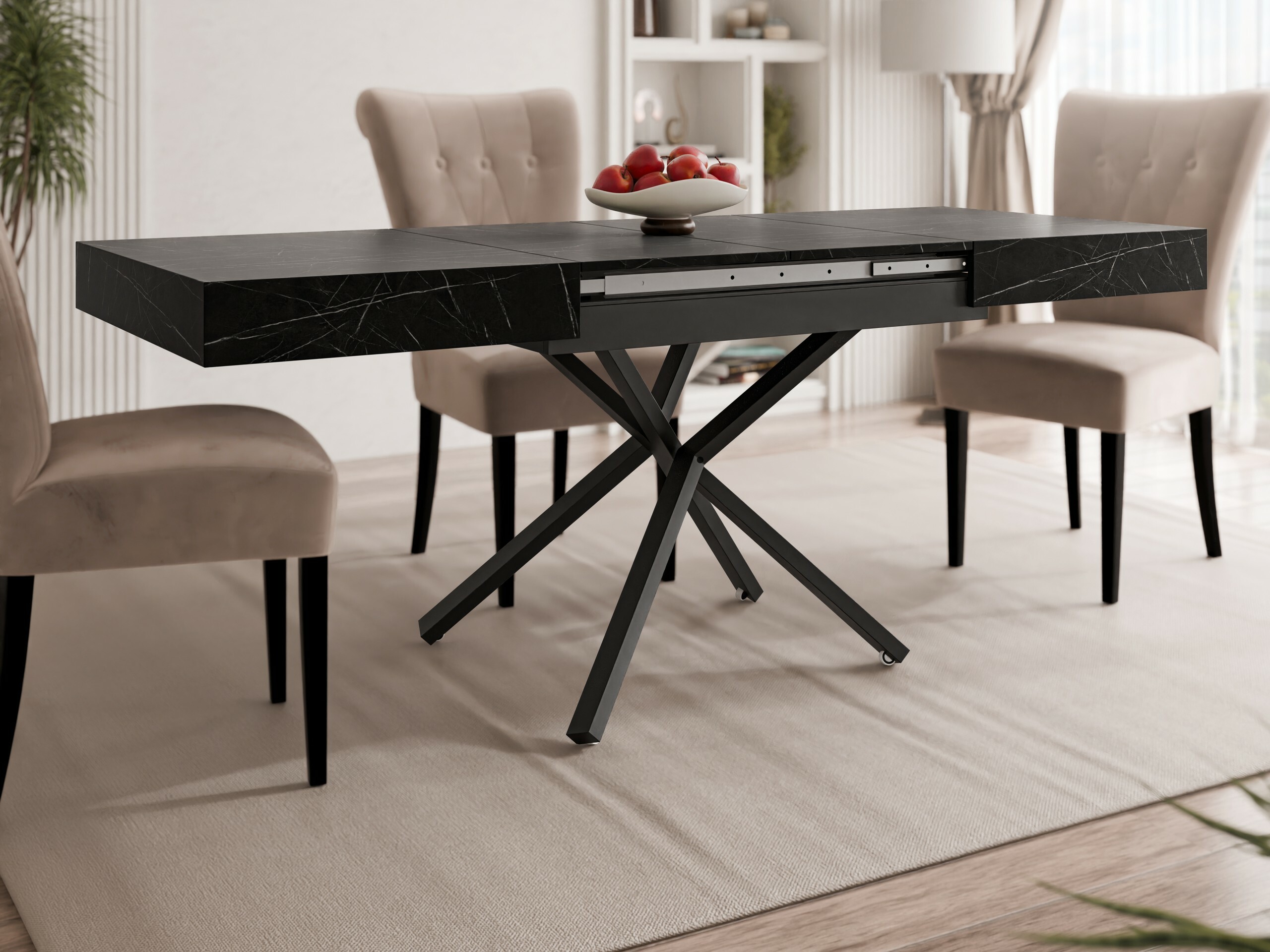 Table basse transformateur Oswego 176 (Marbre noir)