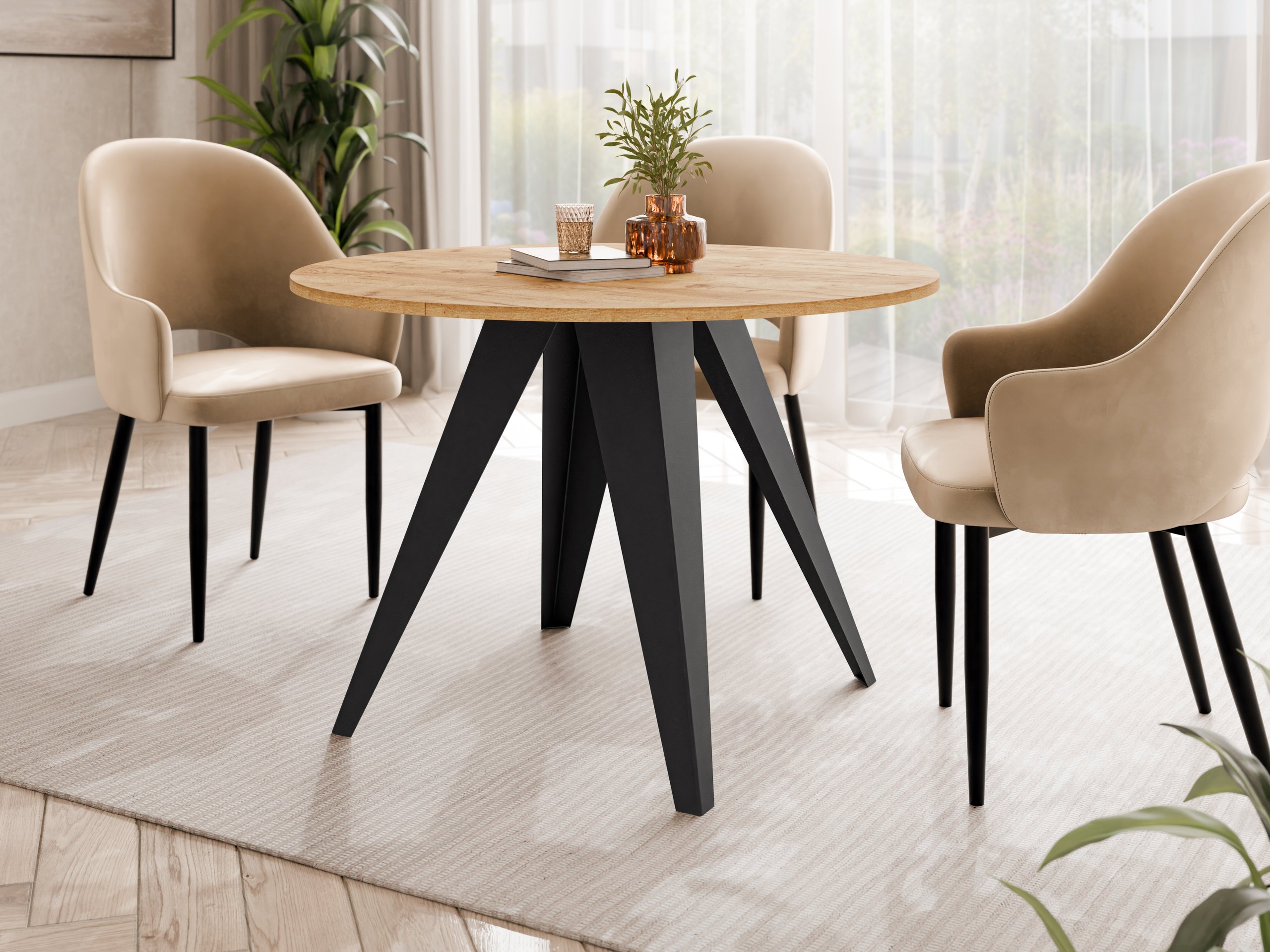 Table Oswego 175 (Chêne doré artisanal)