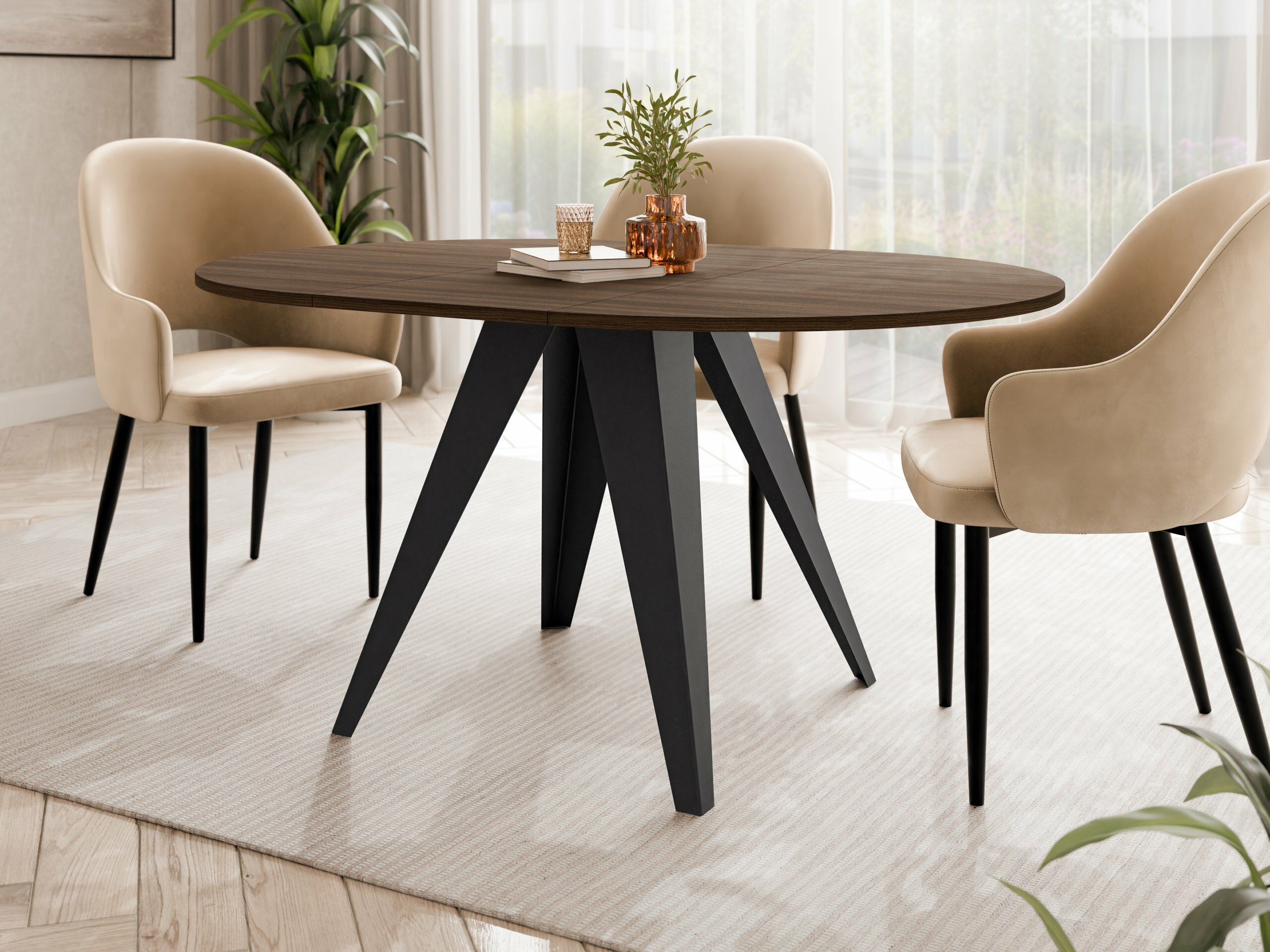 Table Oswego 175 (Noyer)