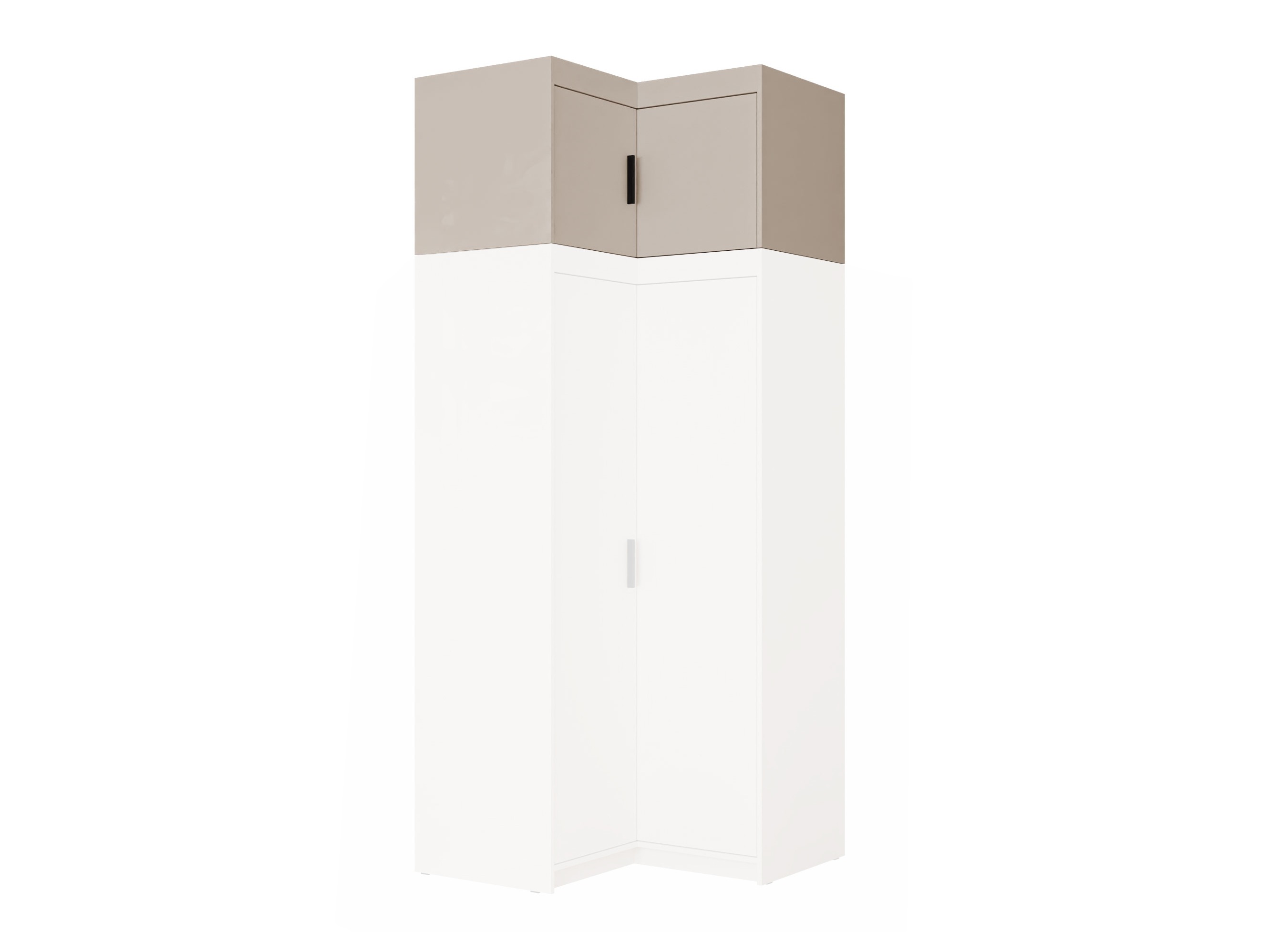Armoire d'angle Novduni 118 (Beige)