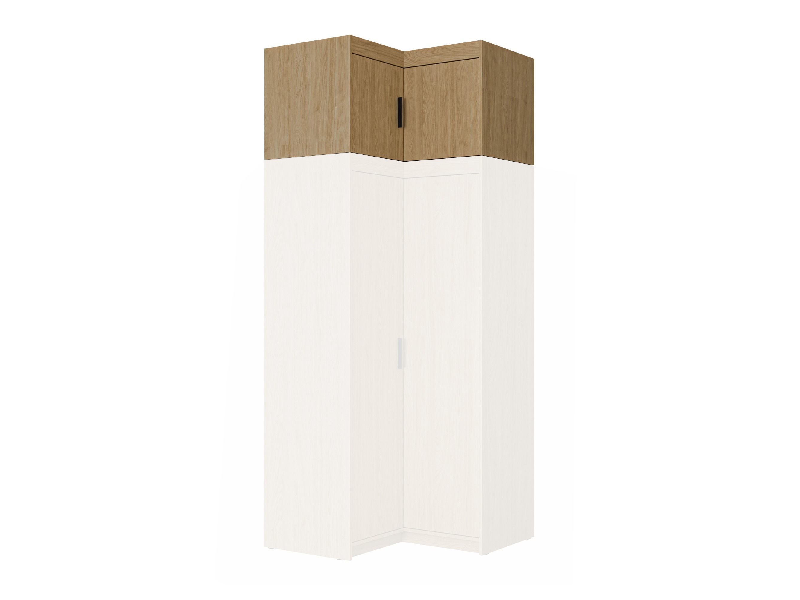 Armoire d'angle Novduni 118 (Chêne)