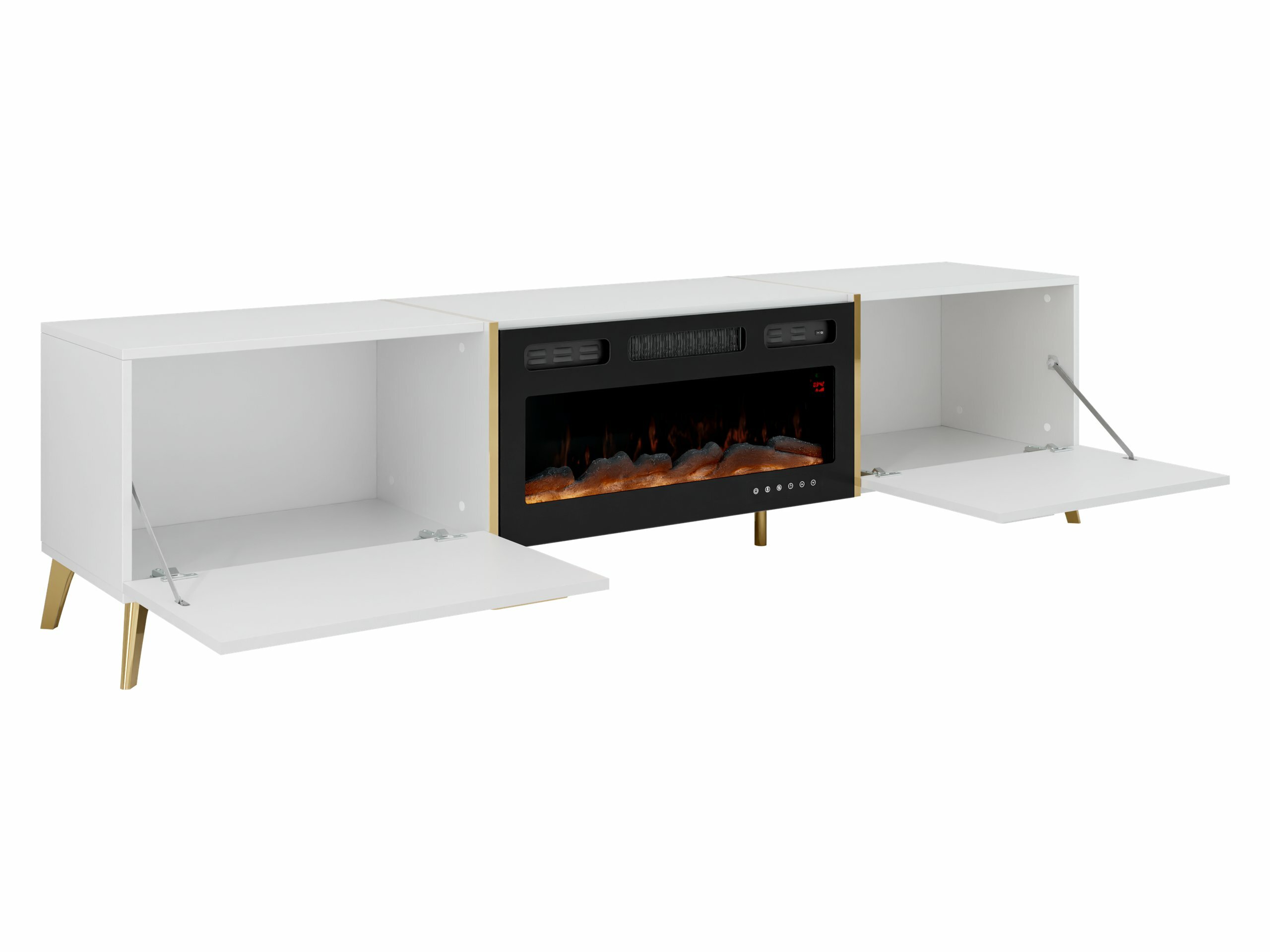 Ensemble de salon Comfivo Capella (Blanc + Blanc brillant)