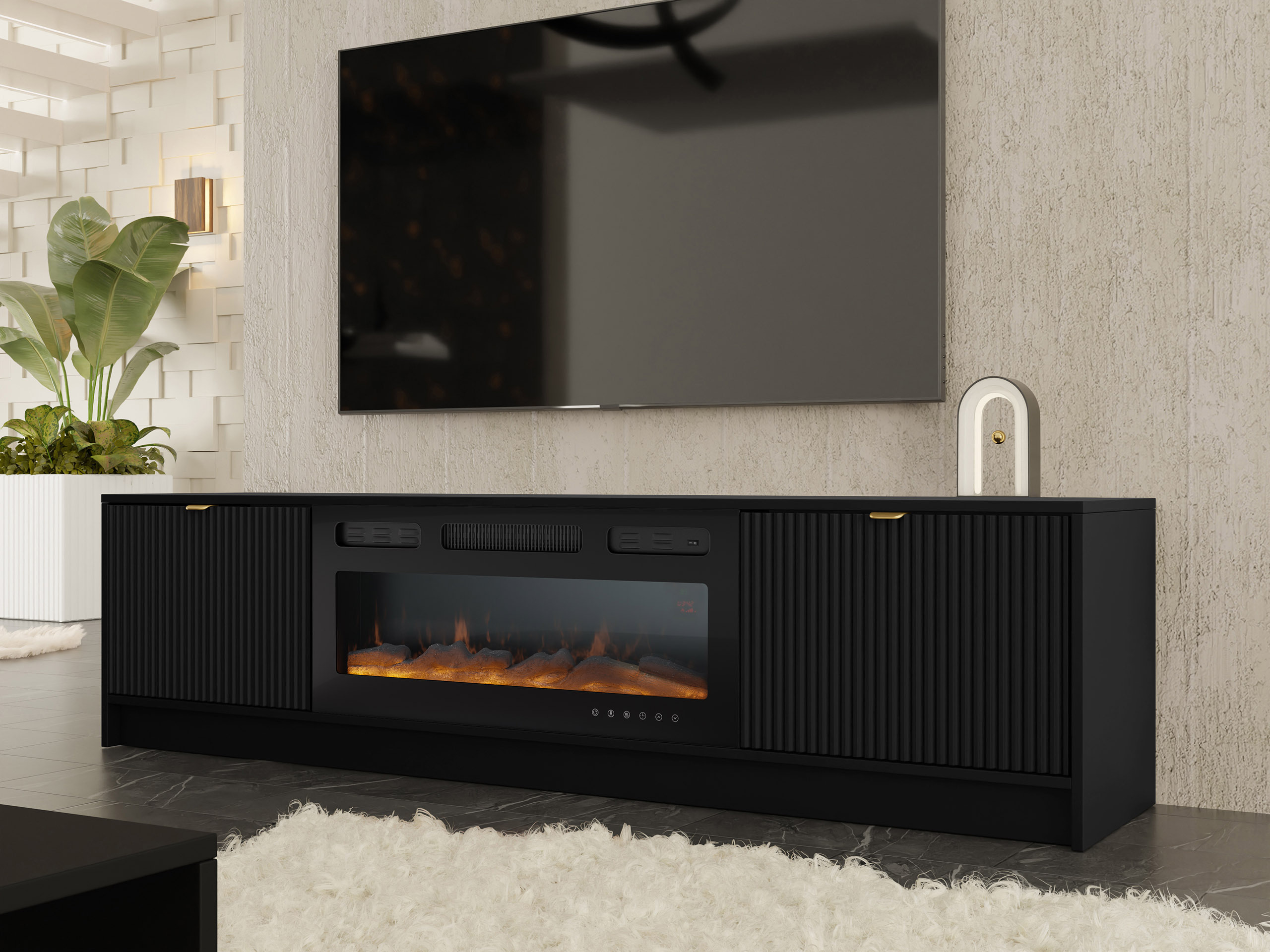 Meuble TV Comfivo Papilio II (Noir)