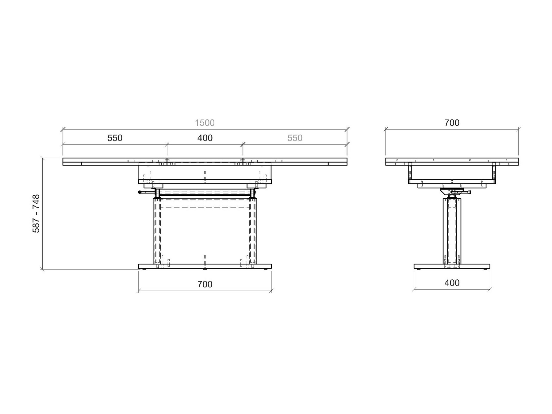 Transforming table basse Numeri 113