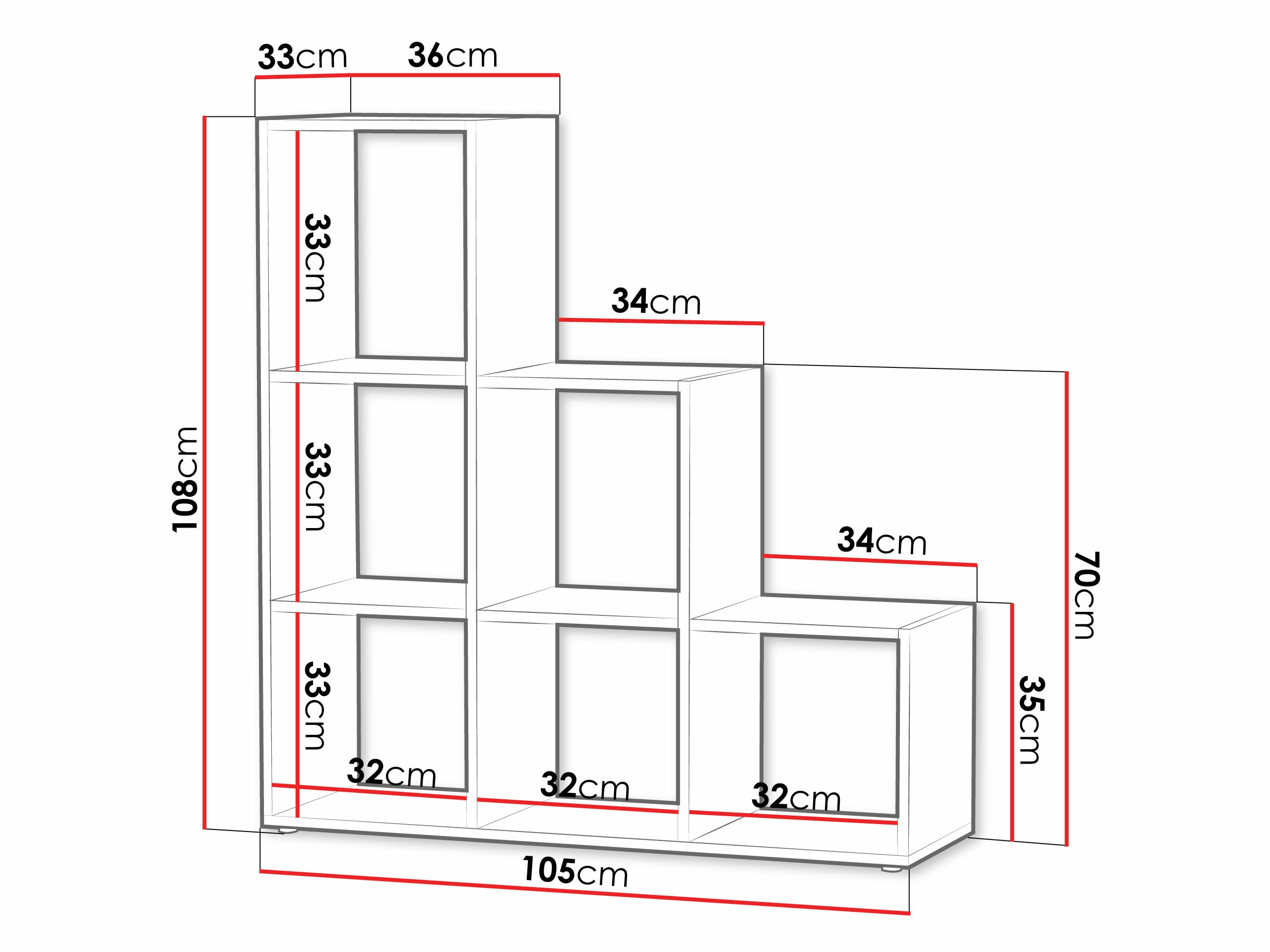 Étagère Sarasota 110 (Sonoma chêne)