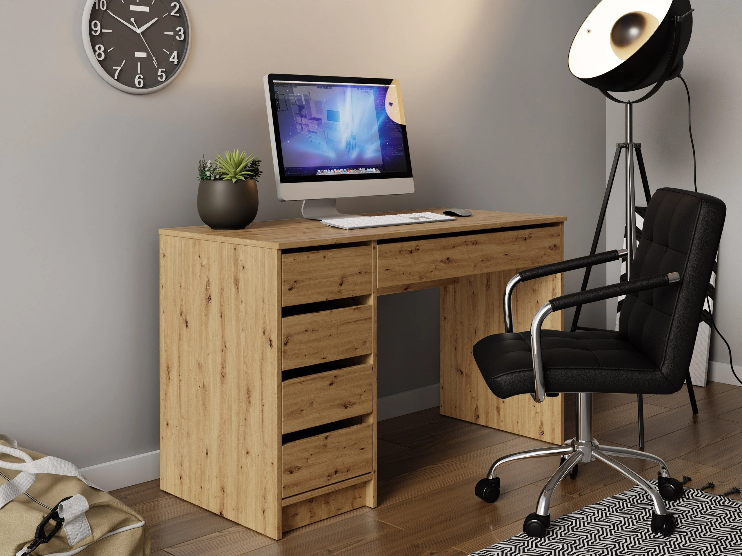 Bureau Comfivo Terros I (Chêne Artisan)