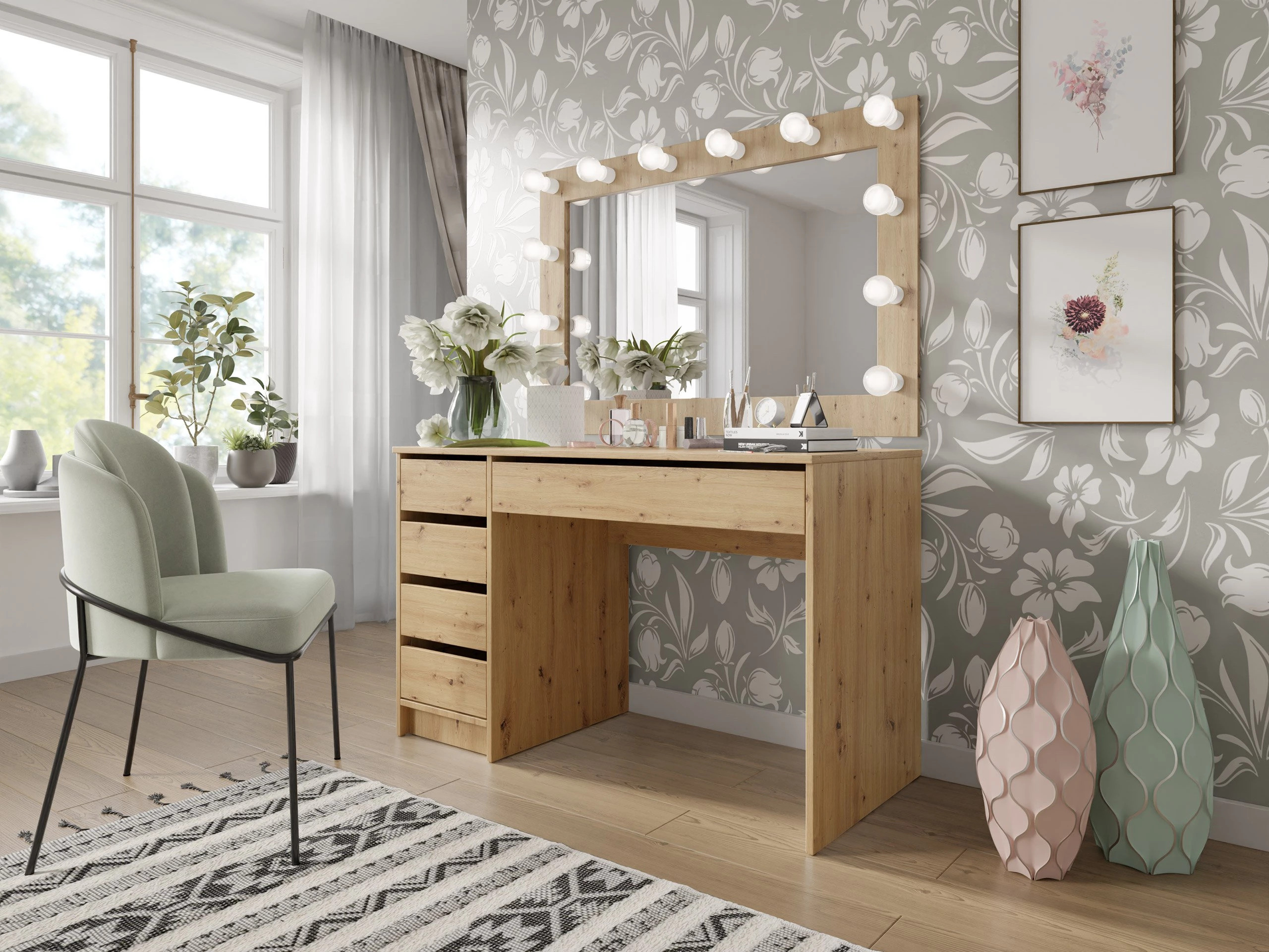 Bureau Comfivo Terros I (Chêne Artisan)