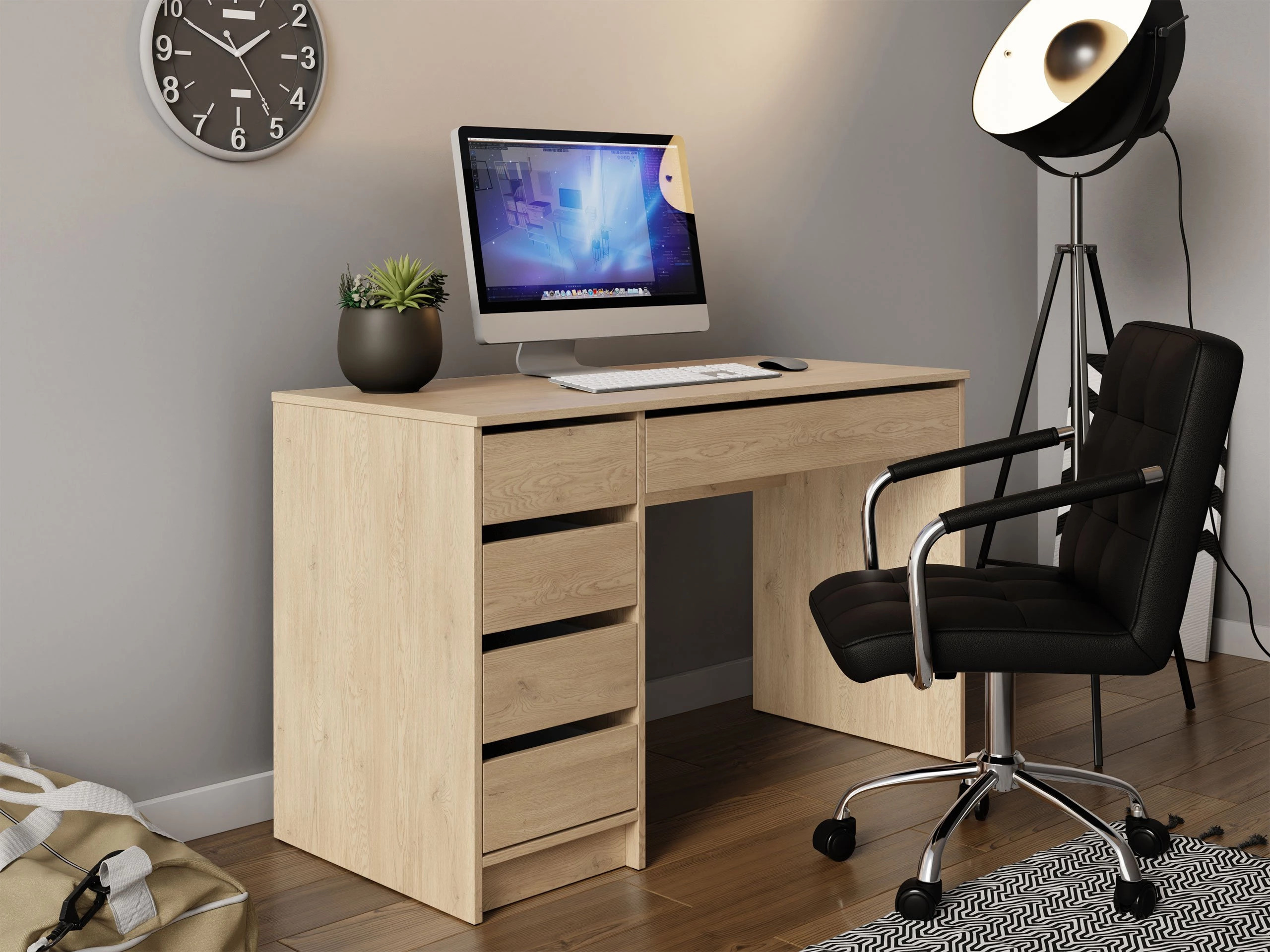 Bureau Comfivo Terros I (Chêne)