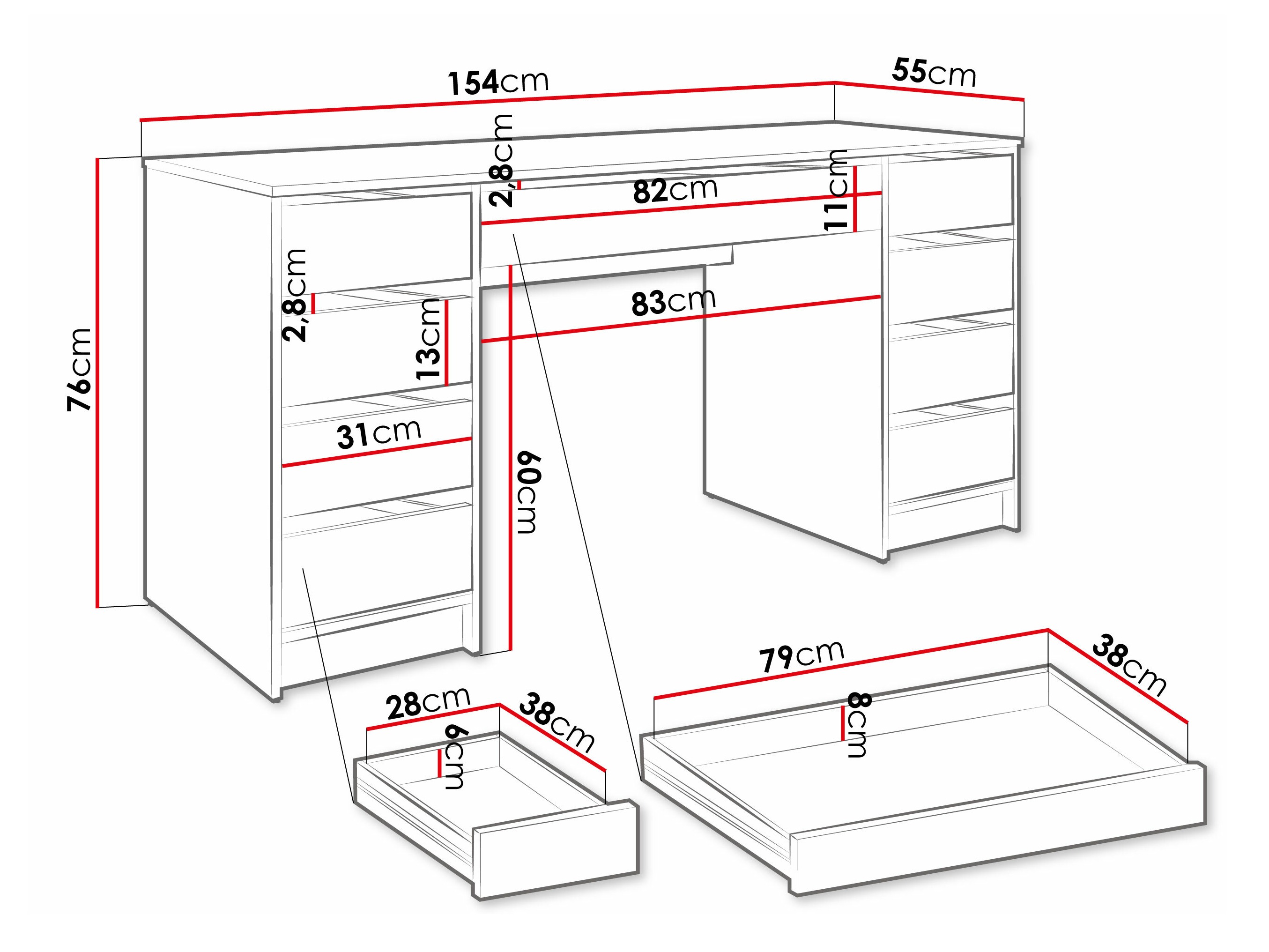 Bureau Comfivo Terros II (Beige)