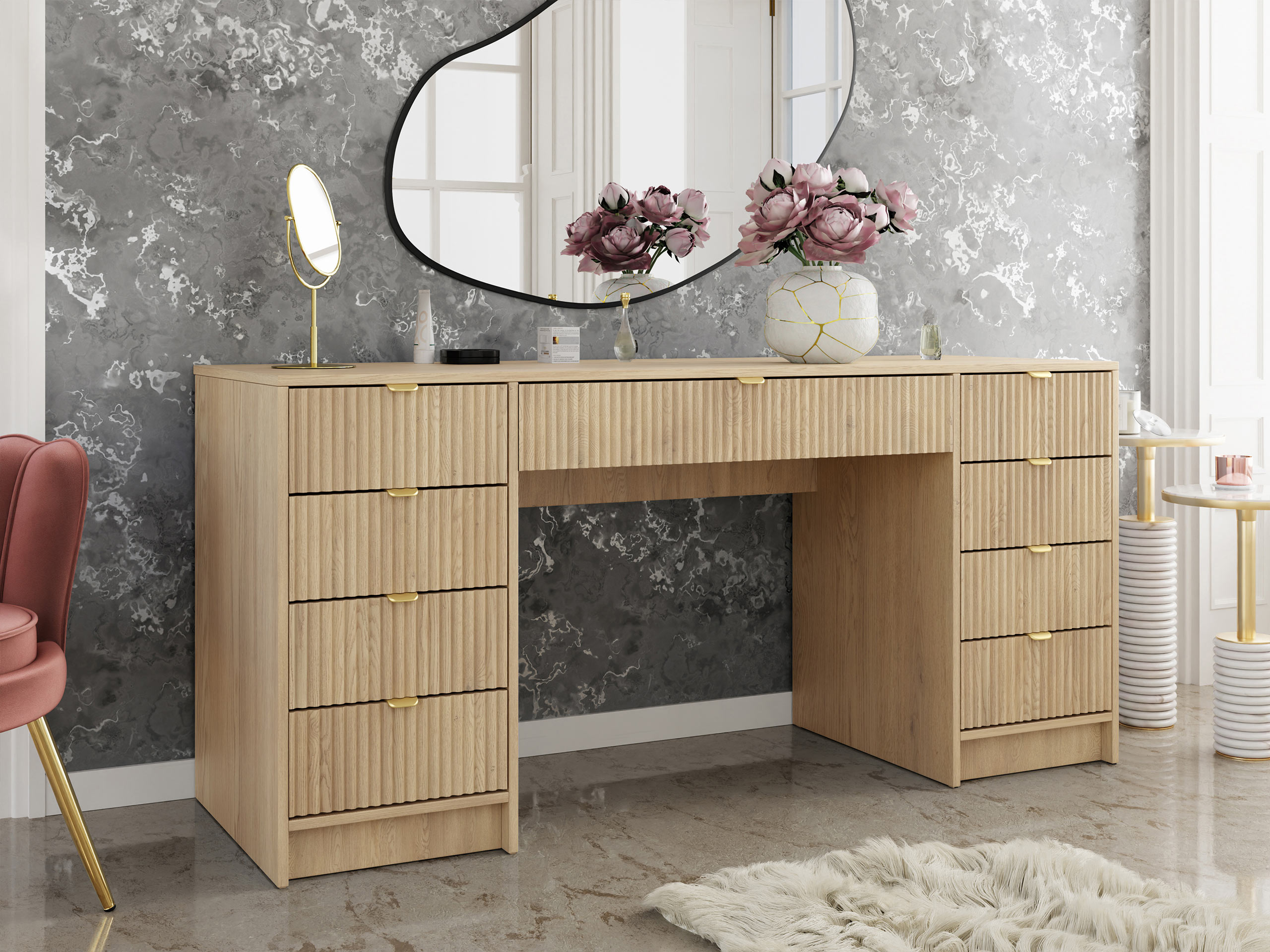Bureau Comfivo Papilio I (Chêne)