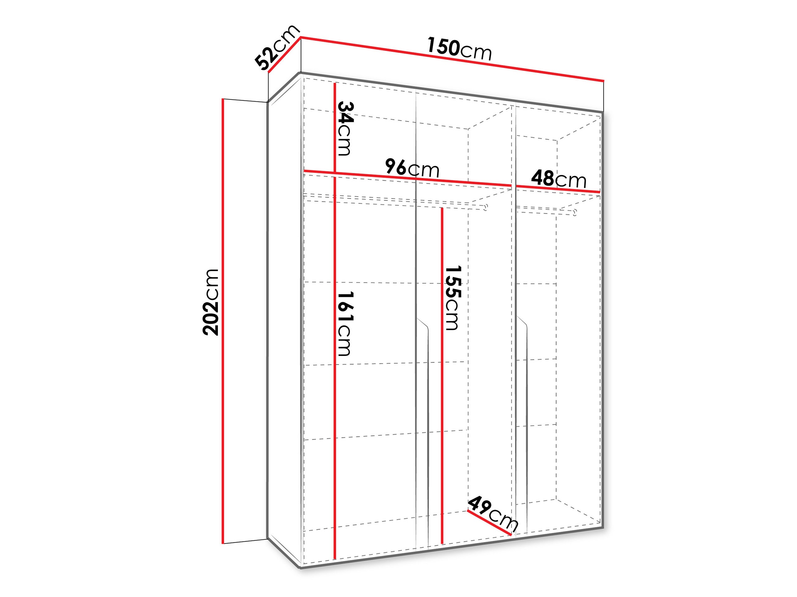 Armoire Hartford 580 (Blanc)