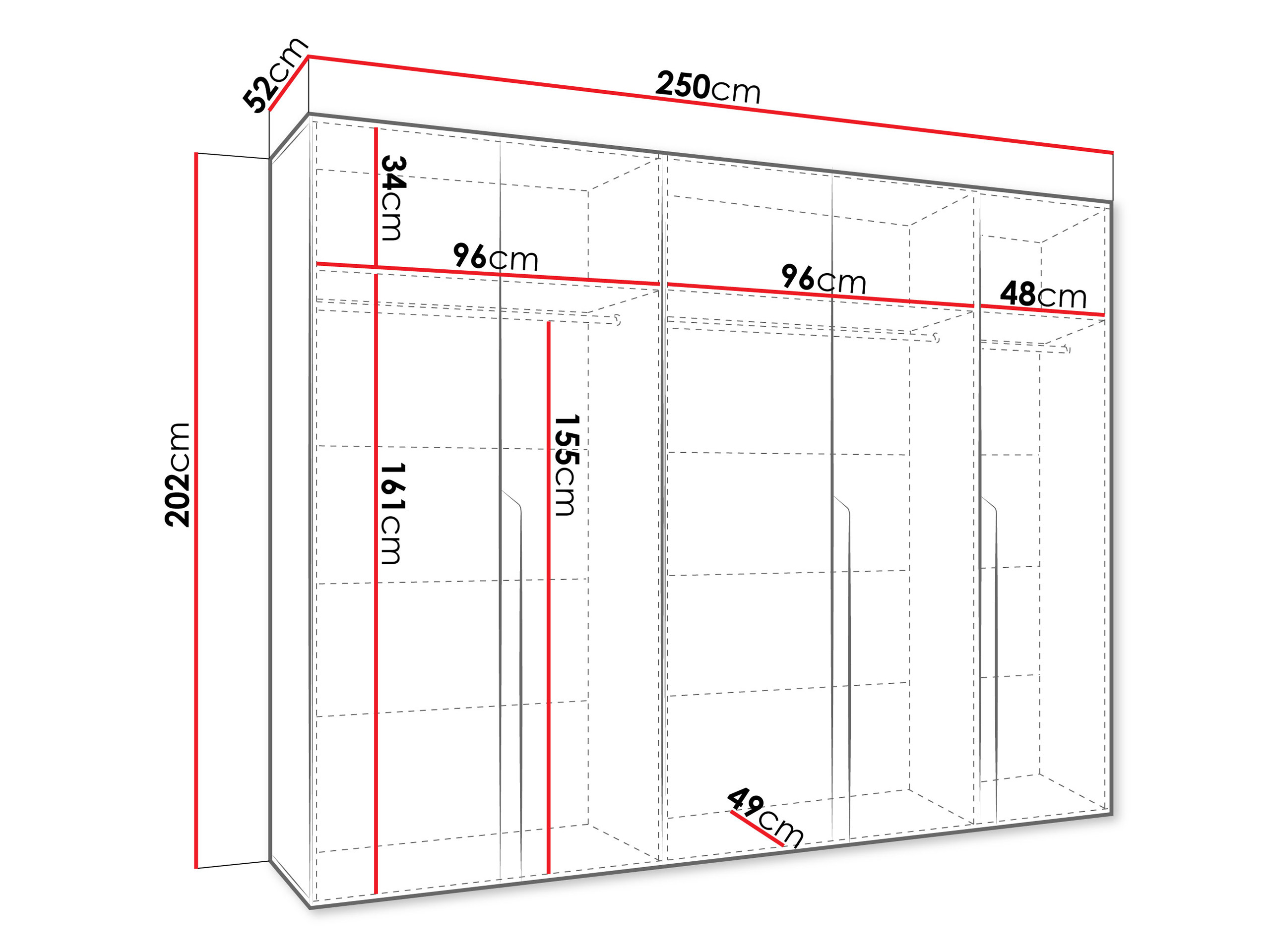 Armoire Hartford 582 (Cachemire)