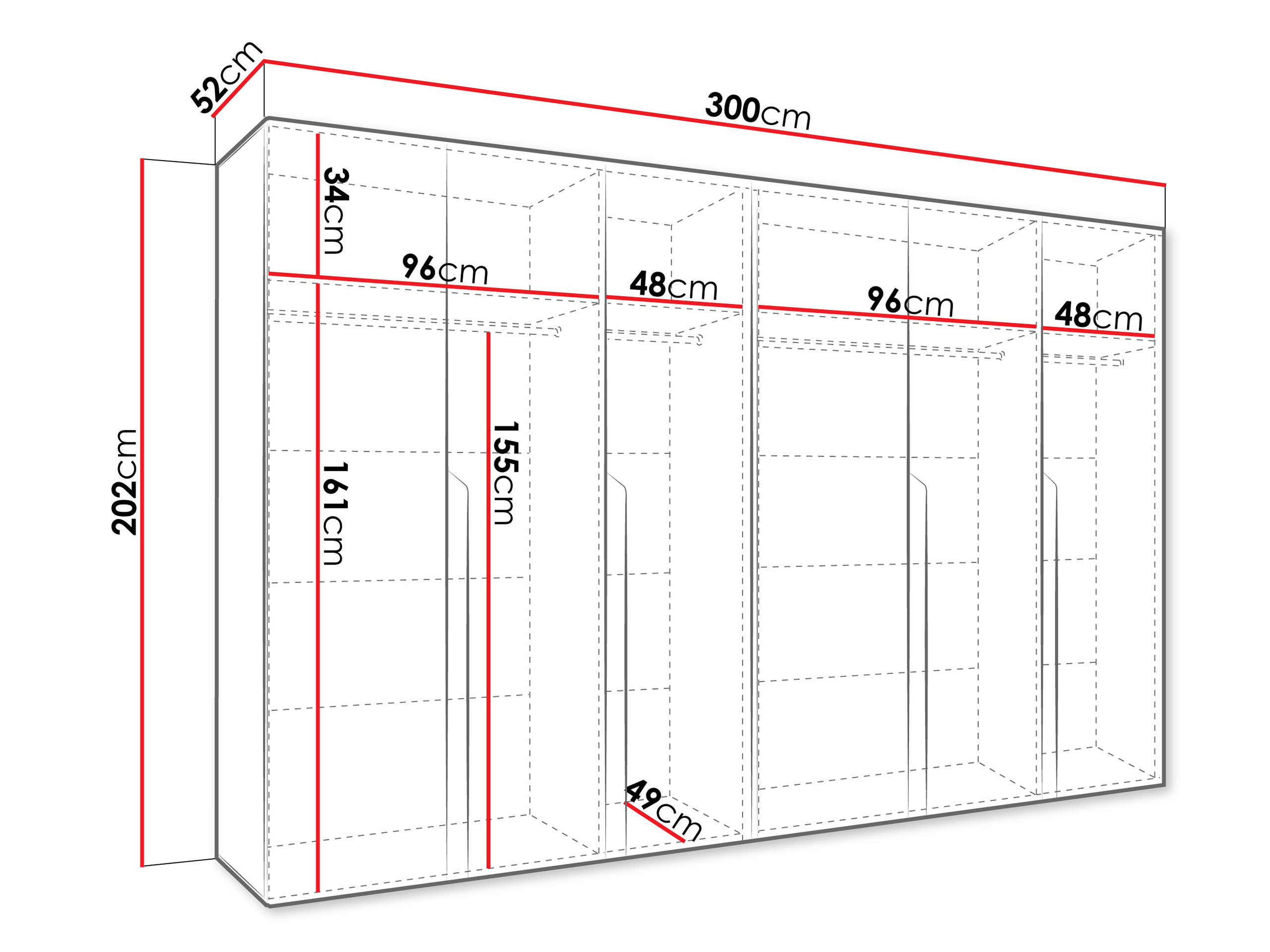 Armoire Hartford 583 (Blanc)