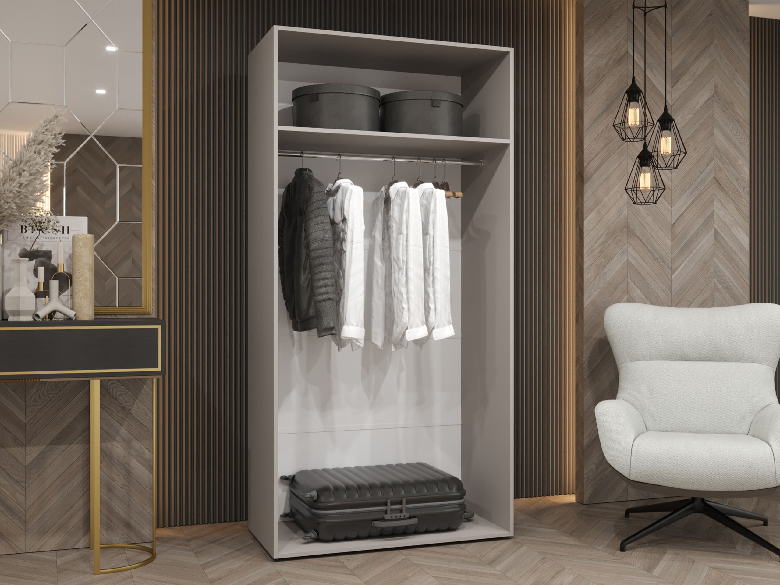 Armoire Hartford 584 (Noir)