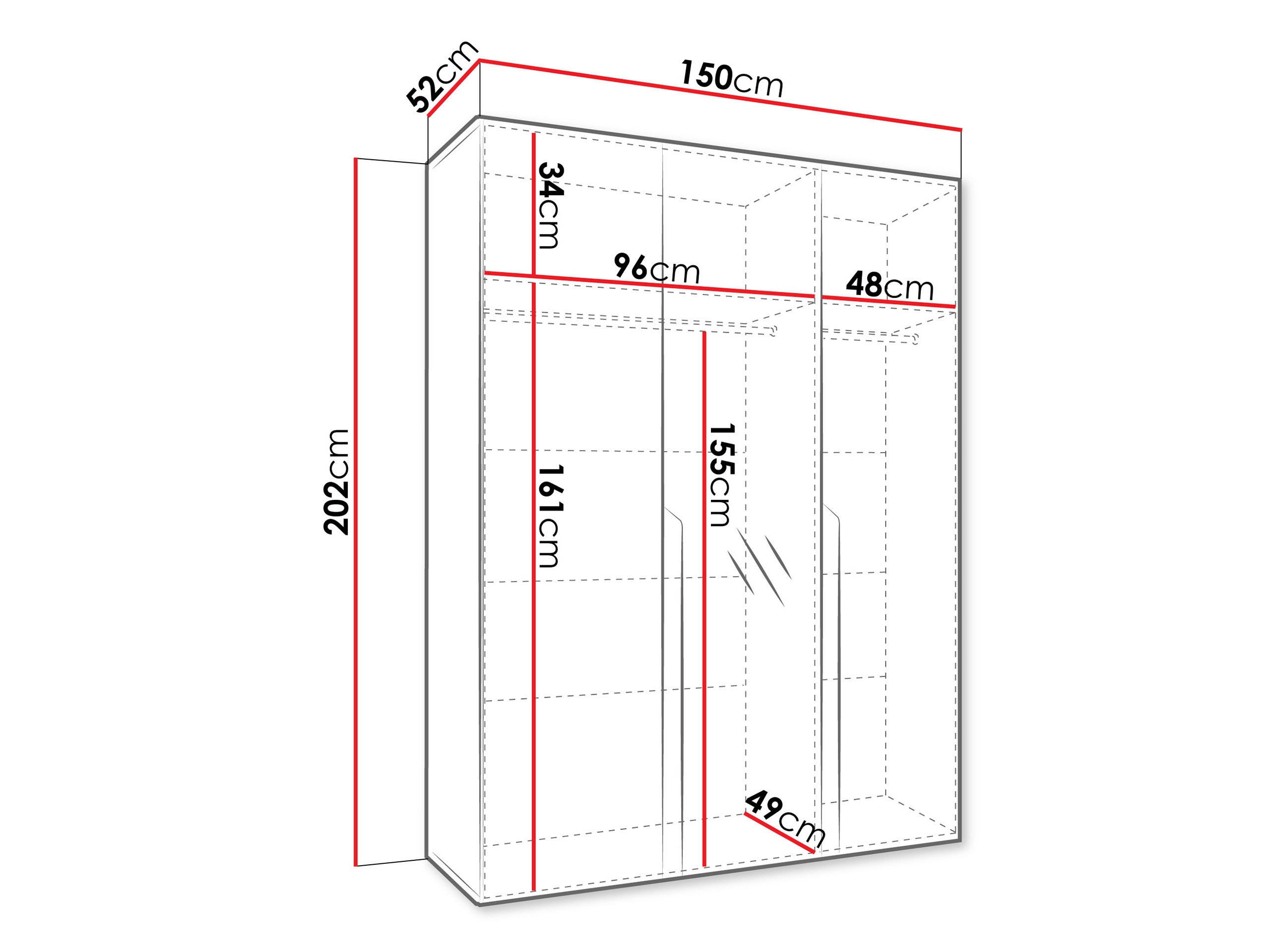 Armoire Hartford 585 (Blanc)