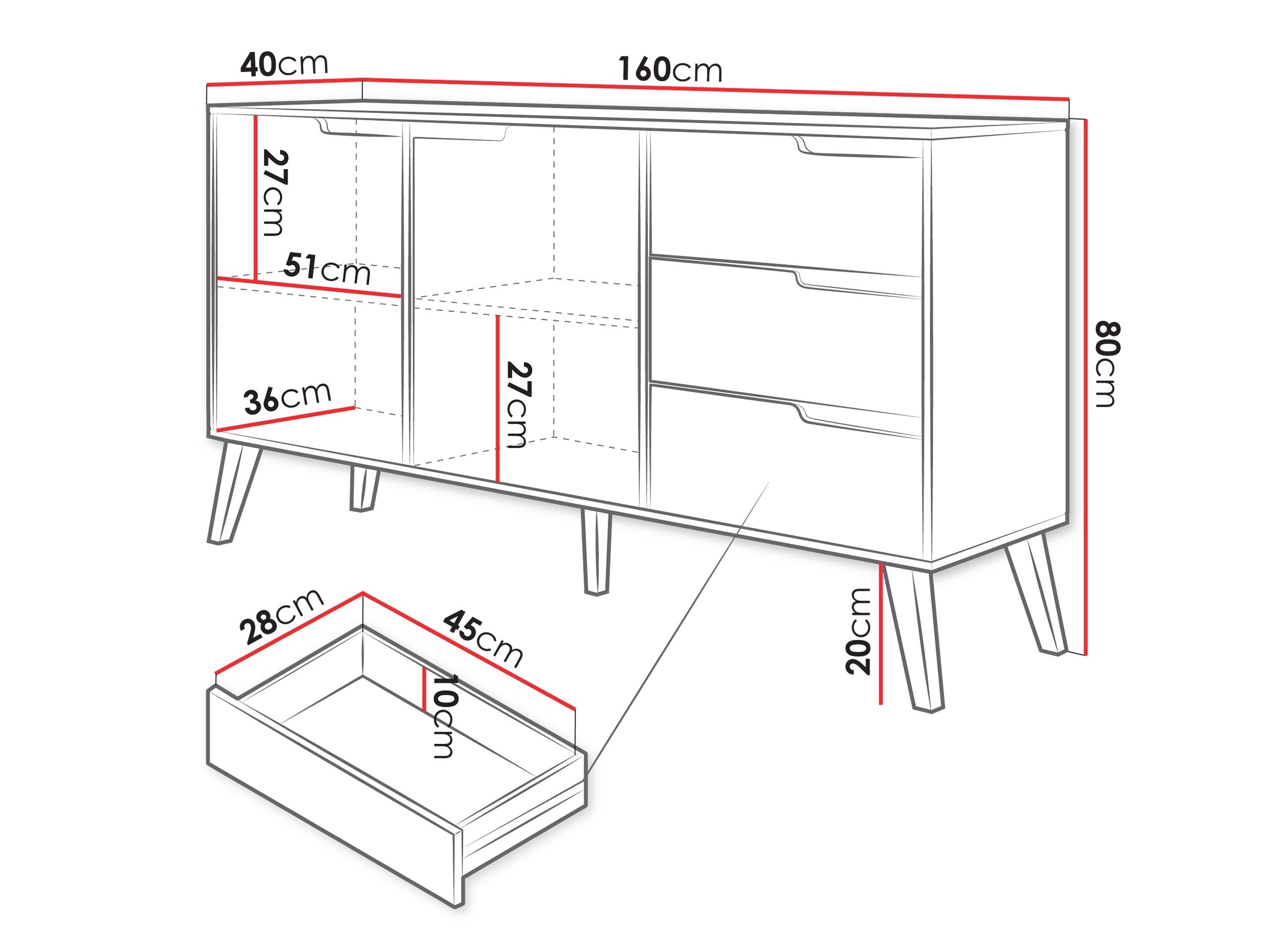 Commode Otis (Noyer)