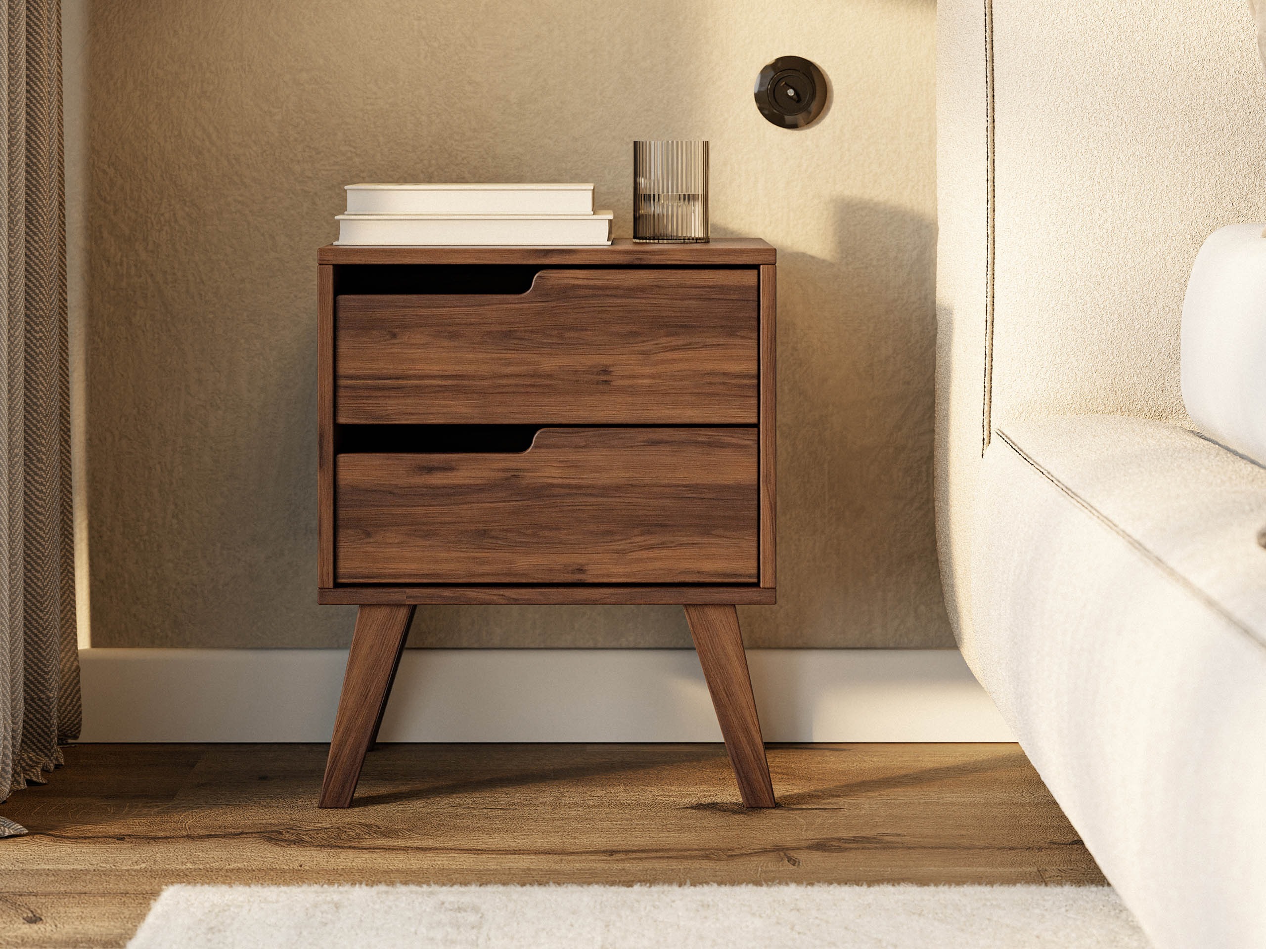 Table de chevet Otis (Noyer)
