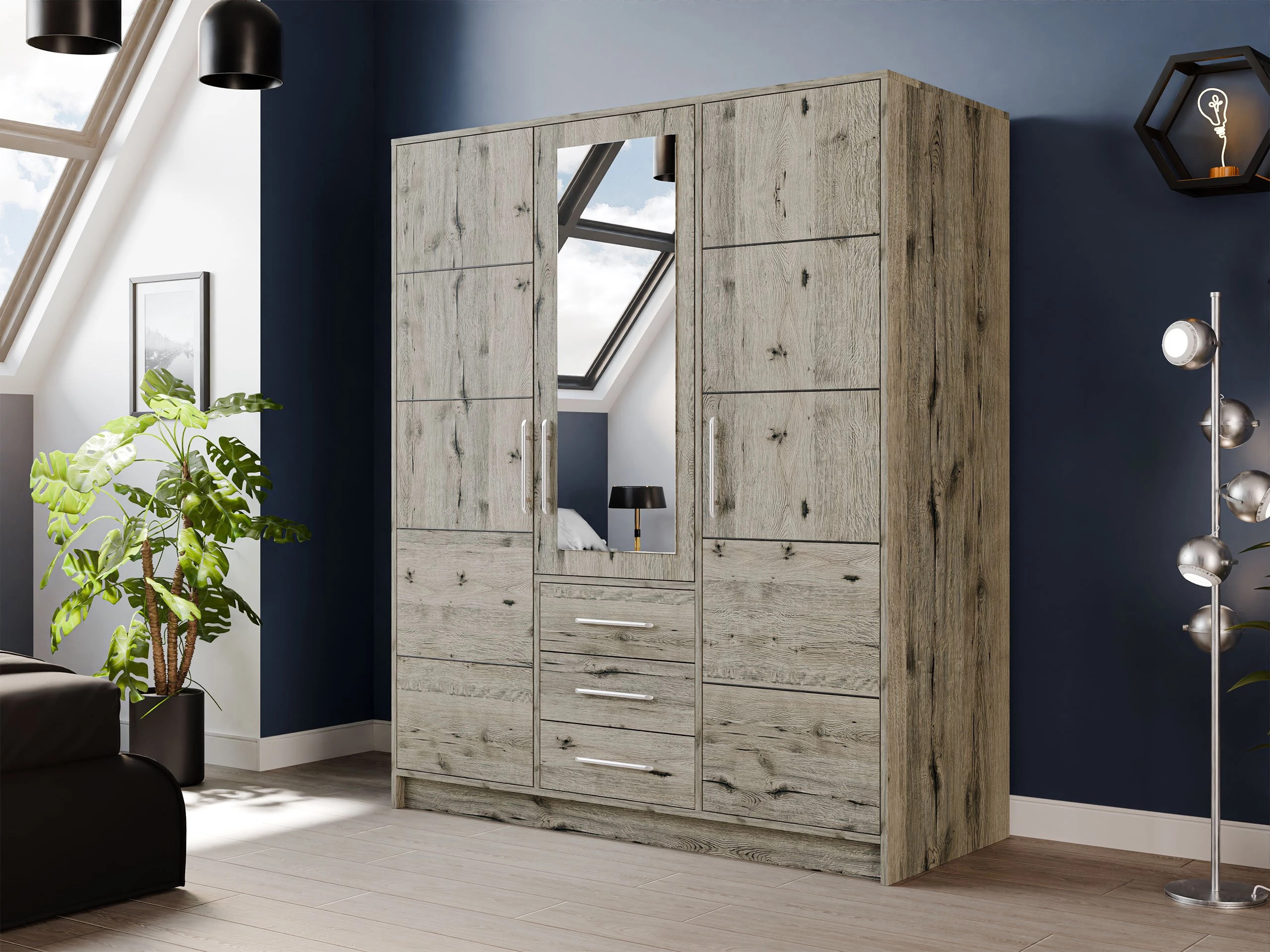 Armoire Dortivu II (Chêne wellington)