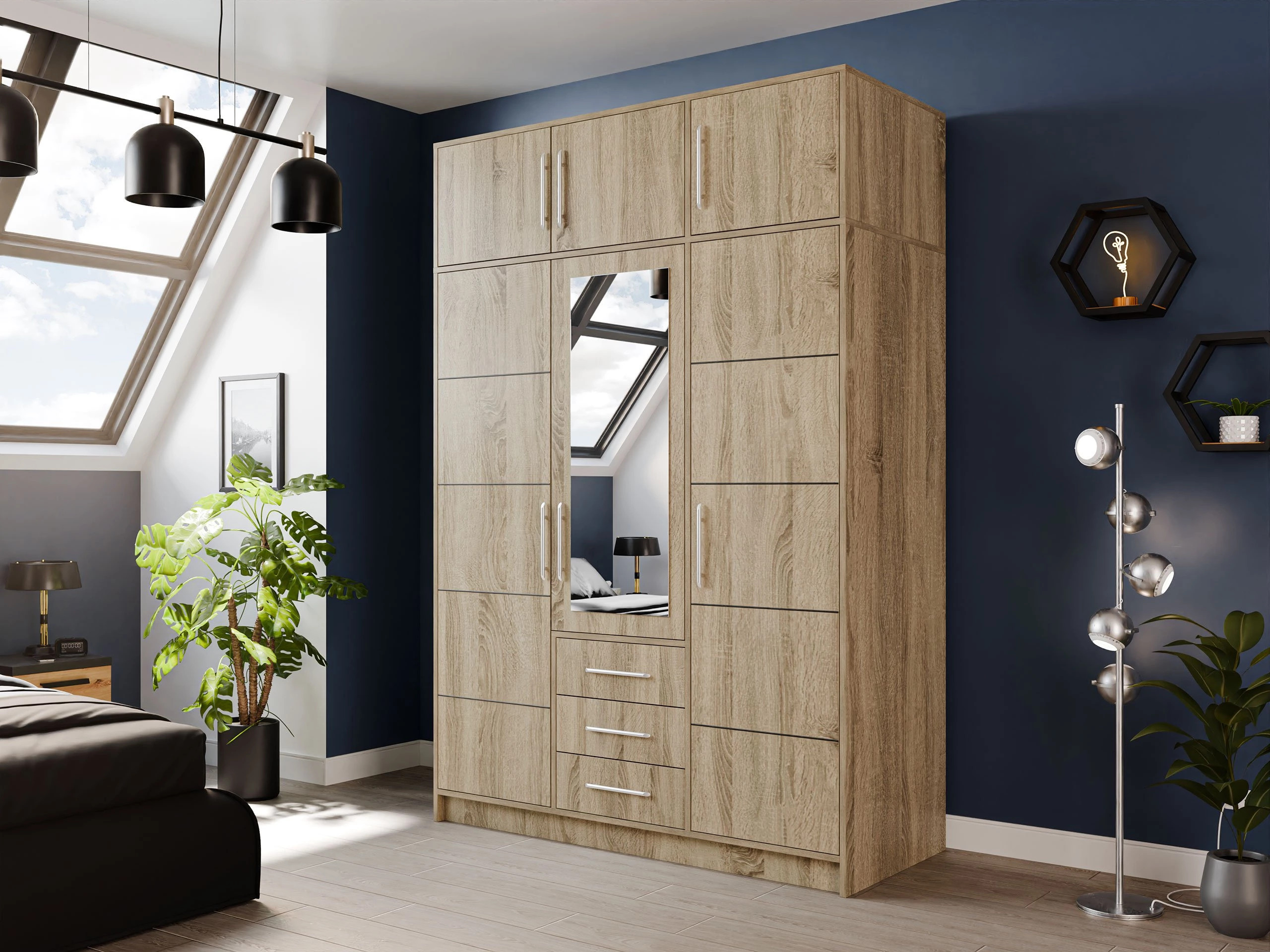 Armoire Dortivu IV (Sonoma chêne)