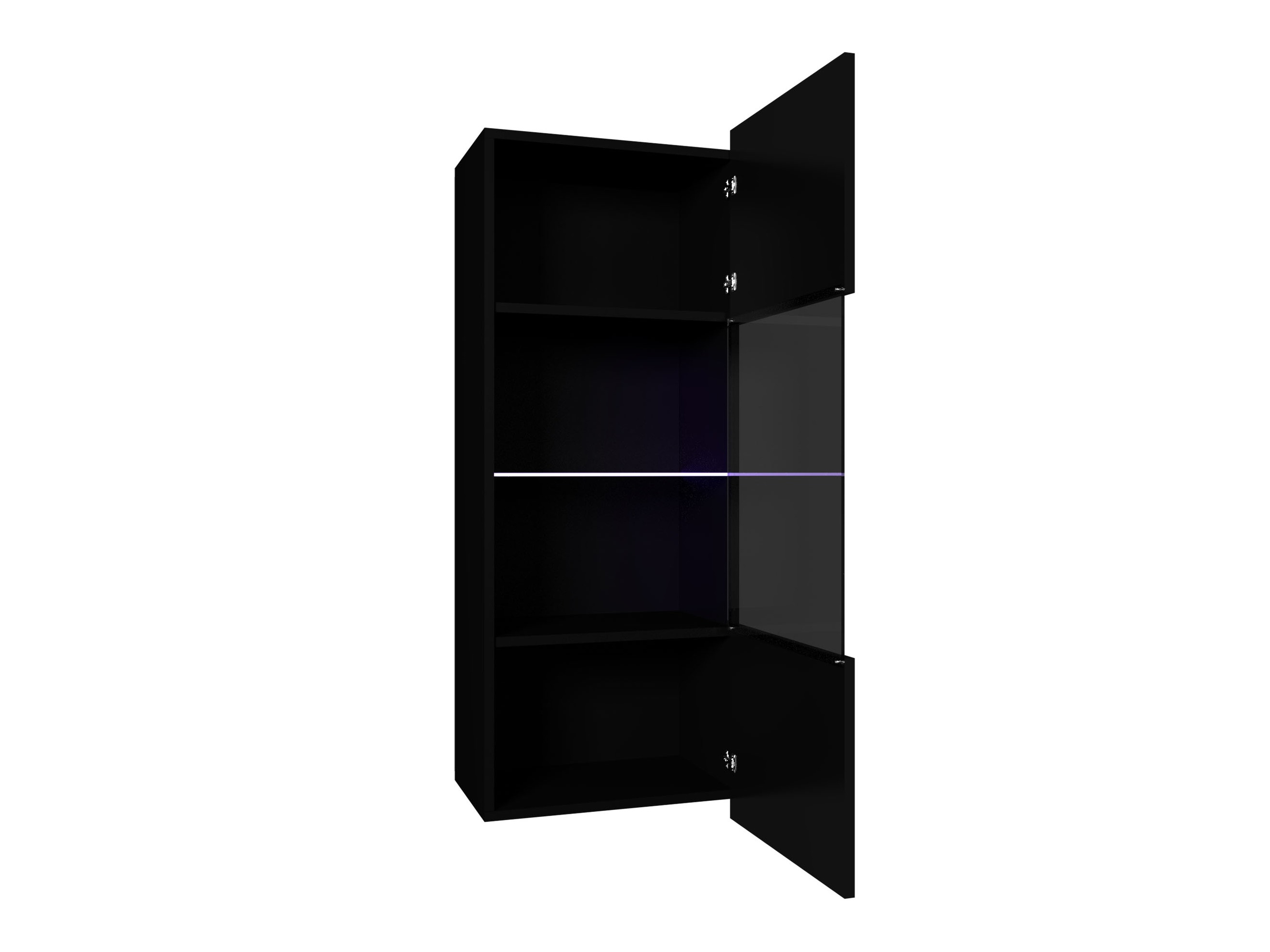 Armoire murale Remus I (Blanc + Blanc brillant)