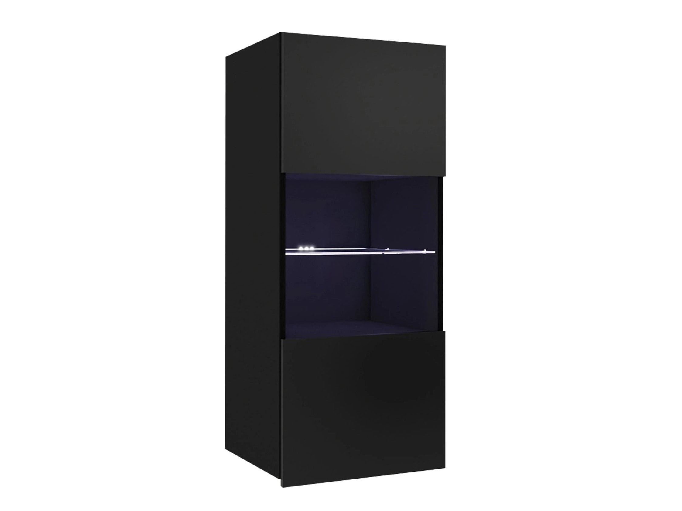 Armoire murale Remus I (Noir + Noir brillant)