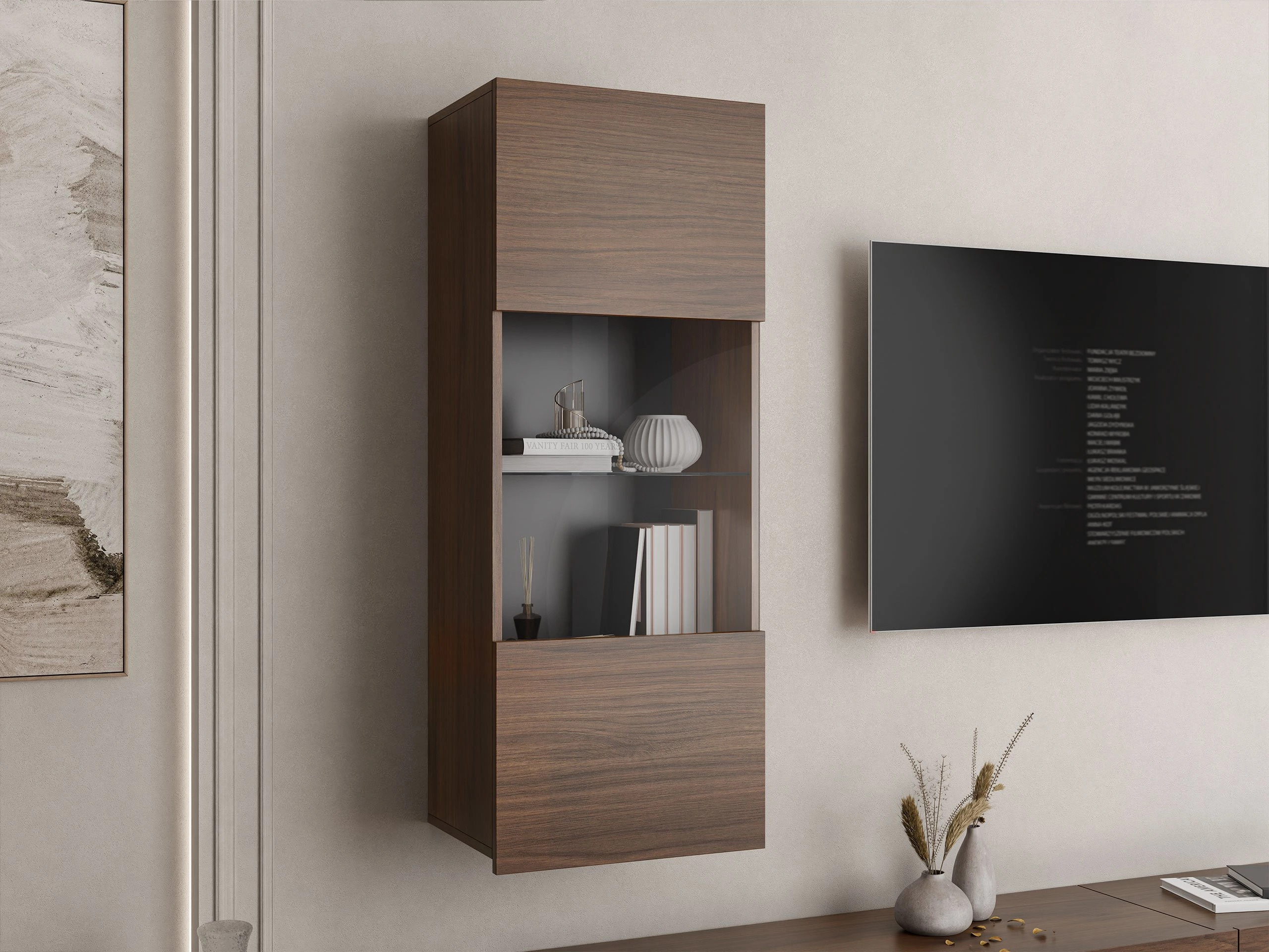 Armoire murale Remus I (Noyer)