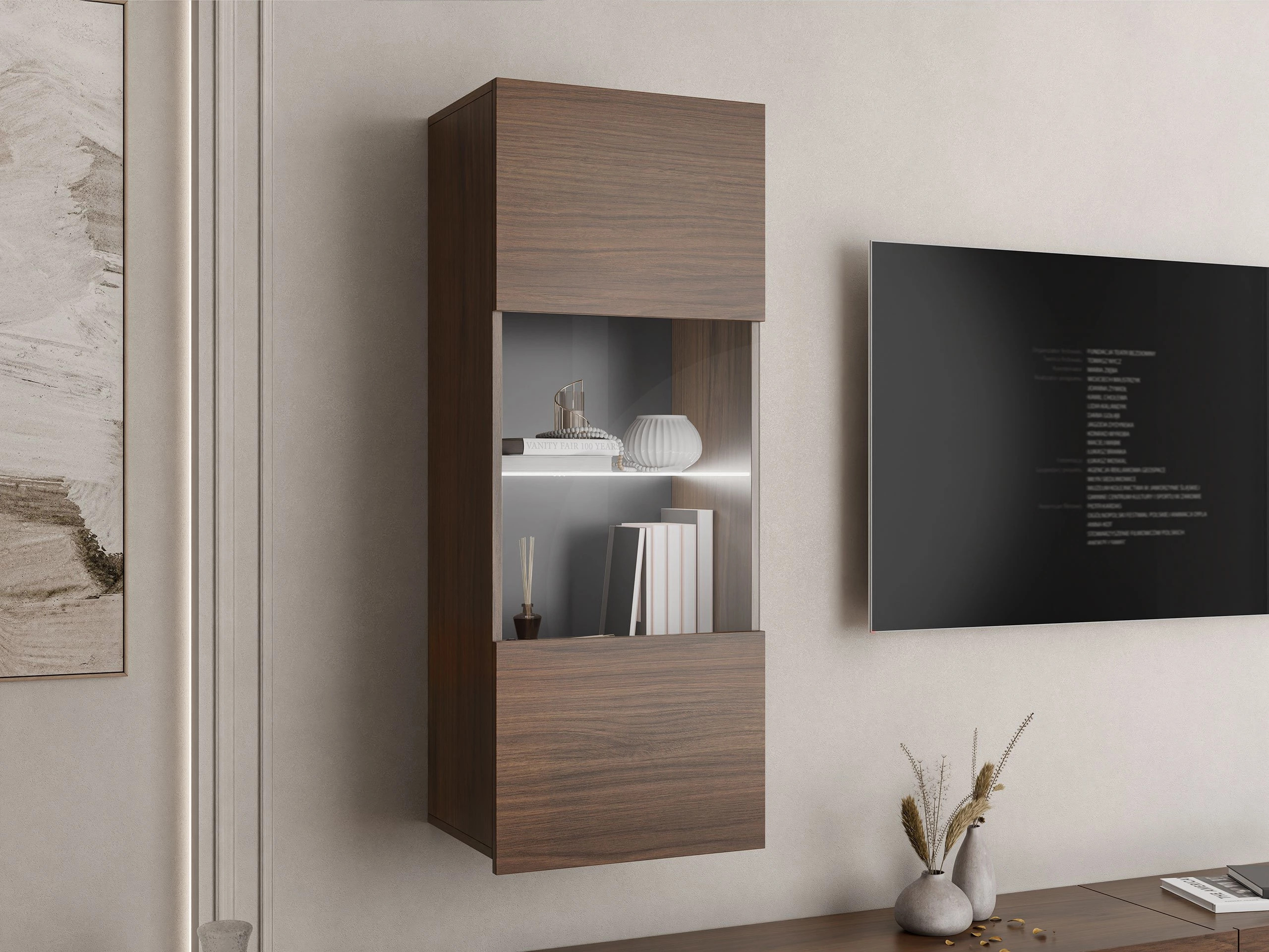 Armoire murale Remus I (Noyer)