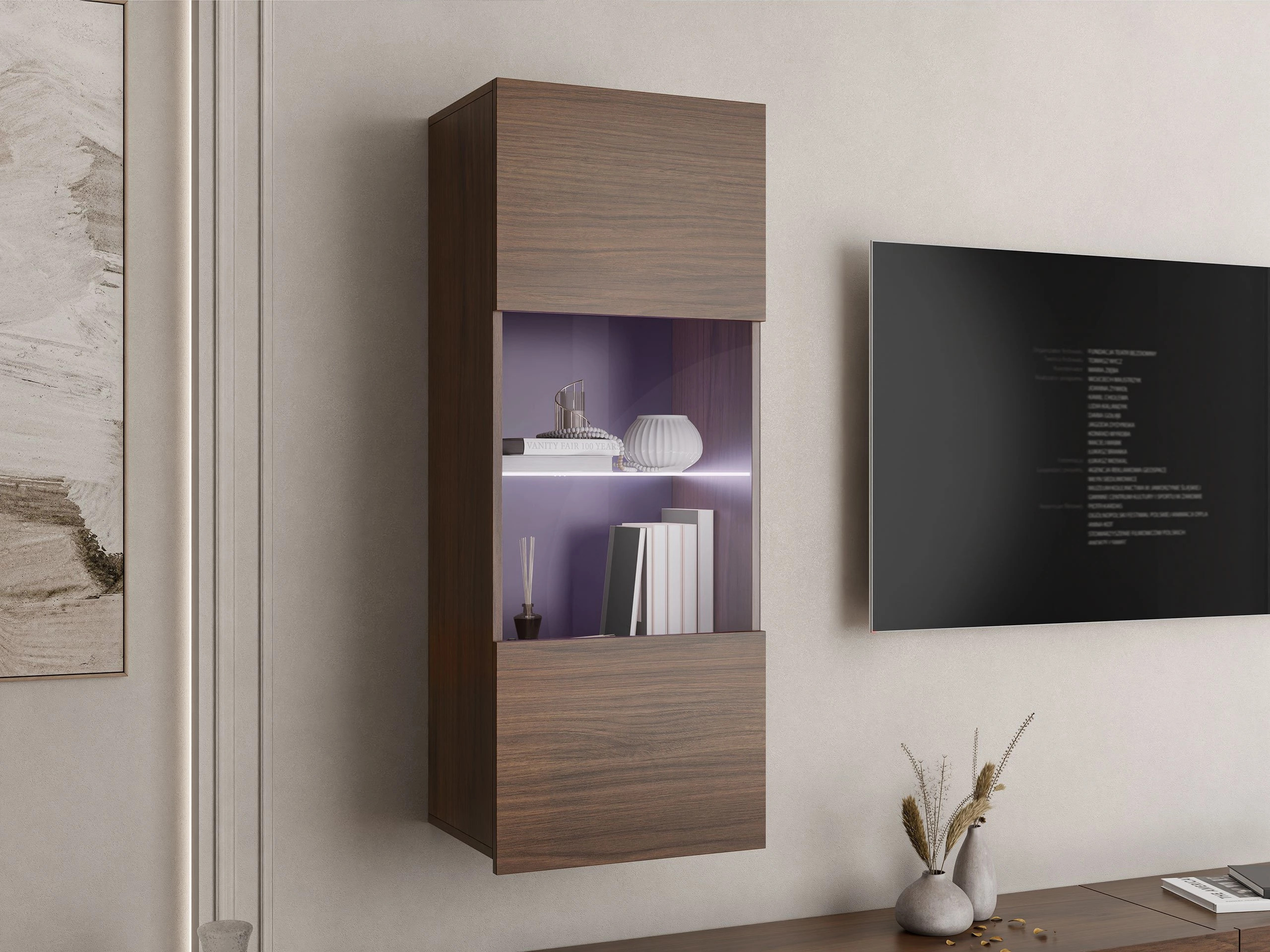 Armoire murale Remus I (Noyer)
