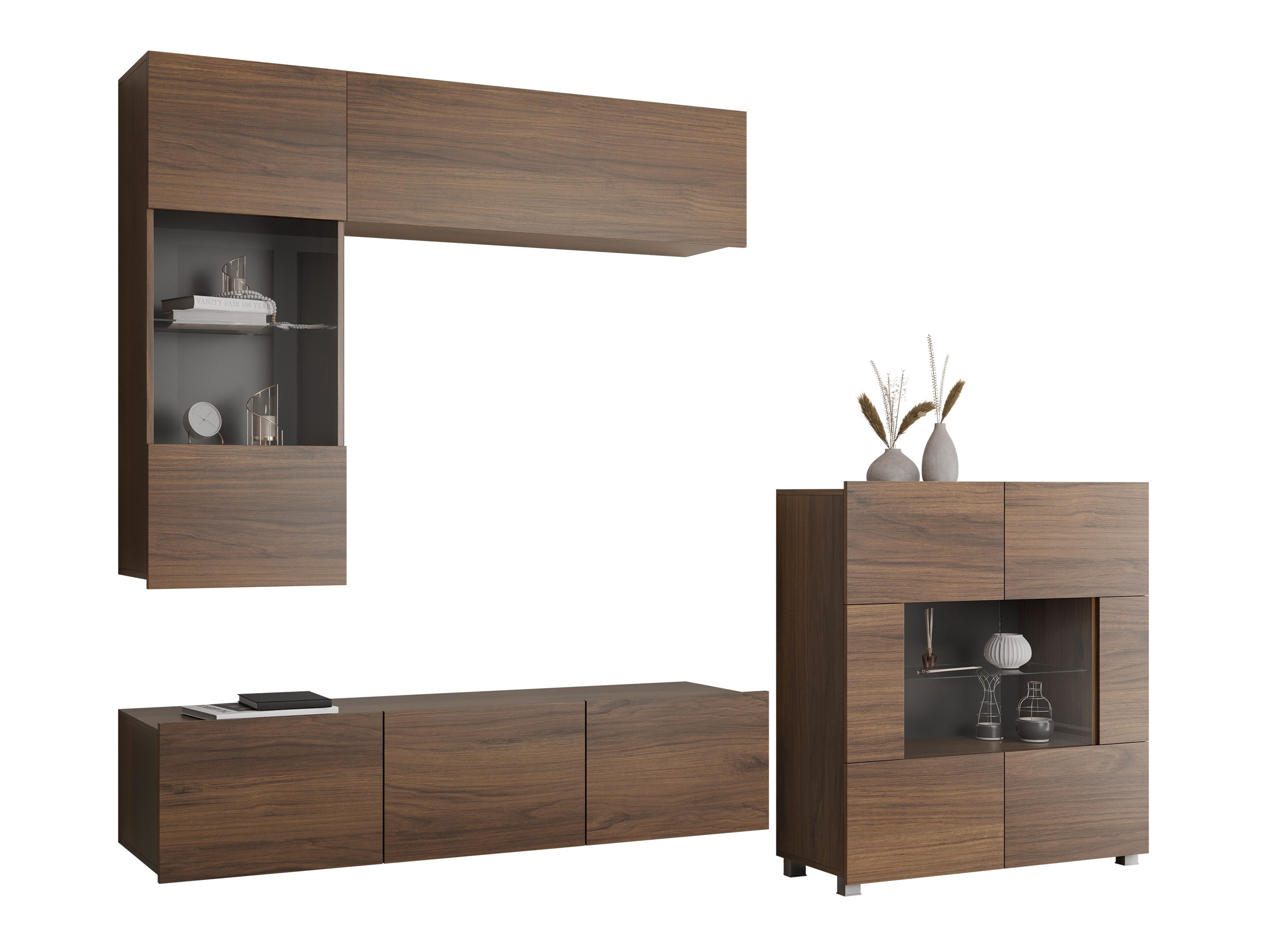 Ensemble de salon Remus III (Noyer)