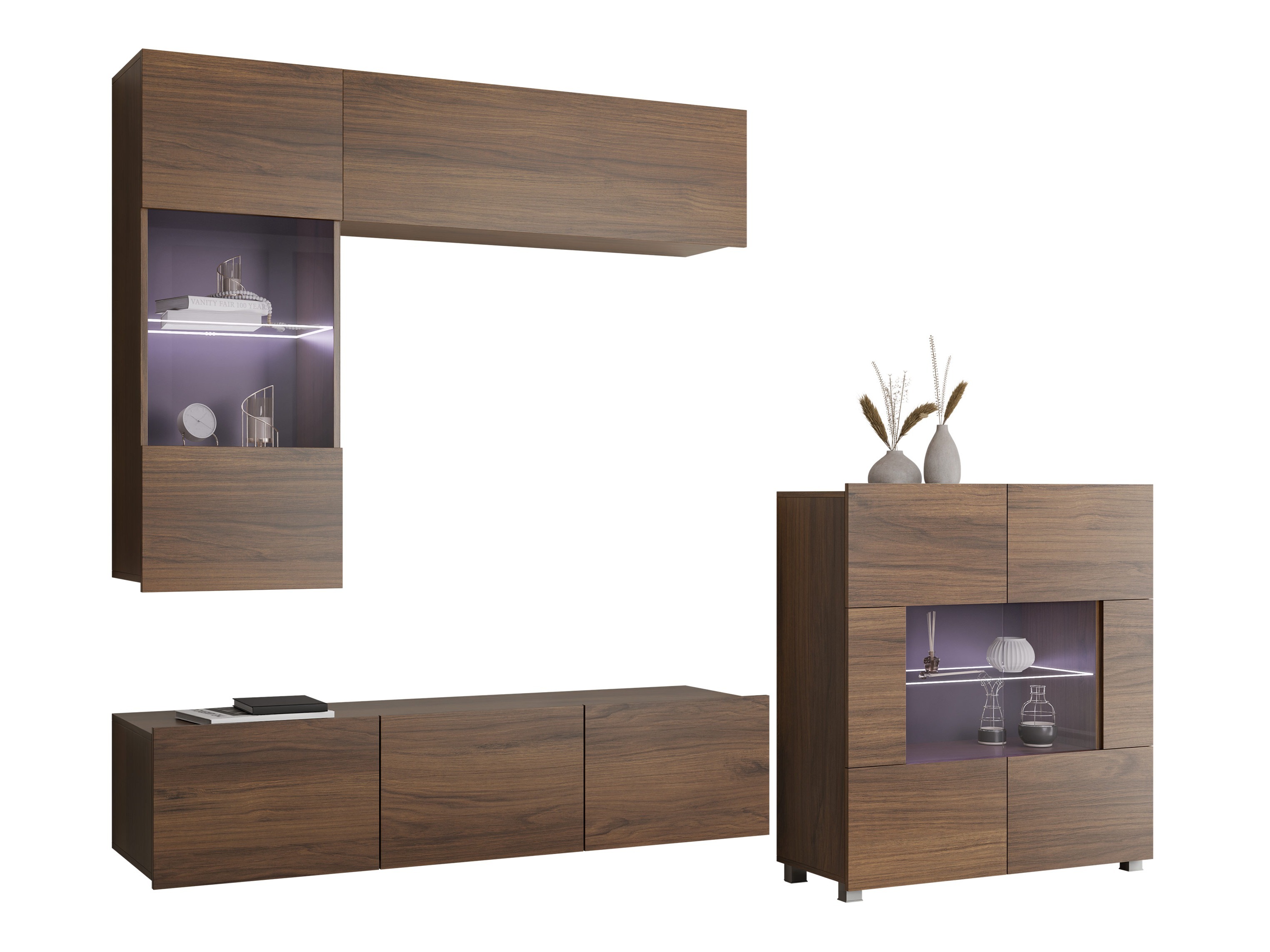 Ensemble de salon Remus III (Noyer)
