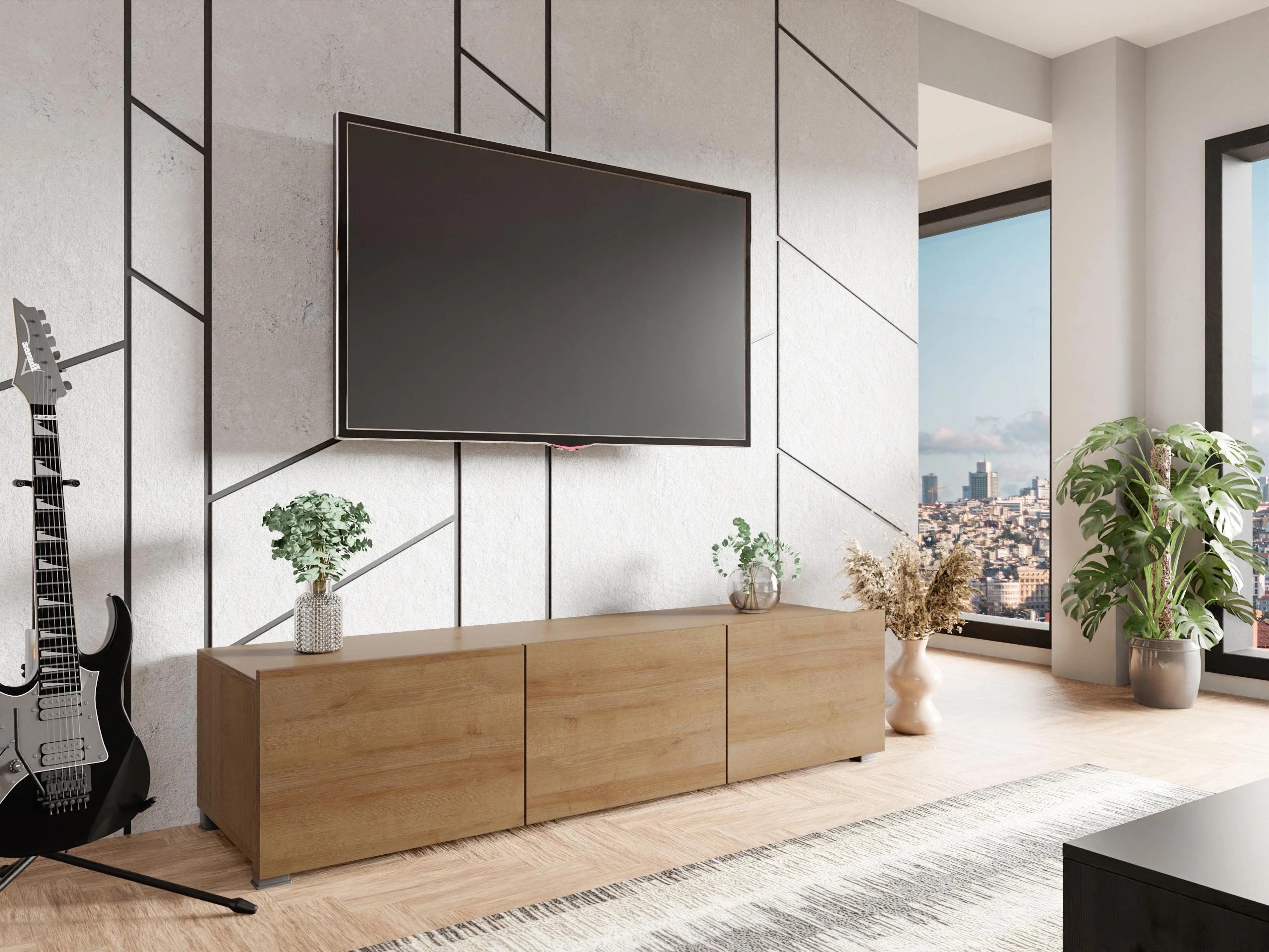 Meuble TV Remus (Chêne doré)