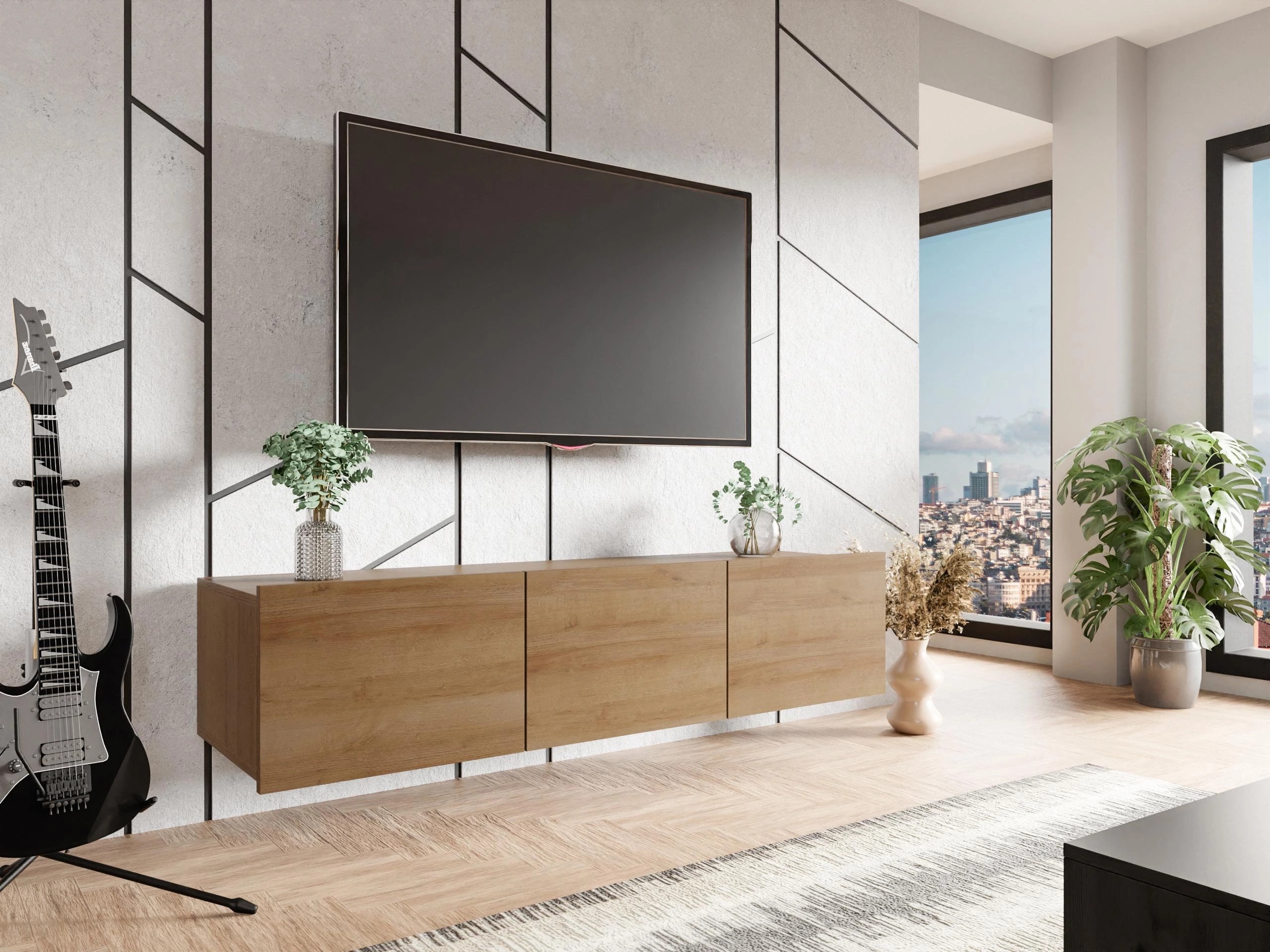 Meuble TV Remus (Chêne doré)