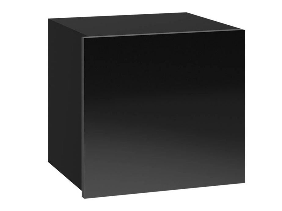Armoire murale Remus II (Noir + Noir brillant)