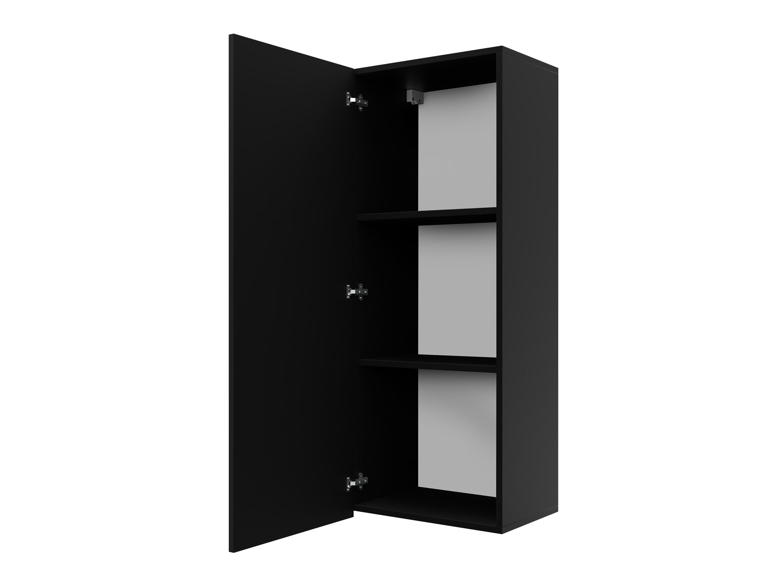 Armoire murale Remus III (Blanc + Blanc brillant)