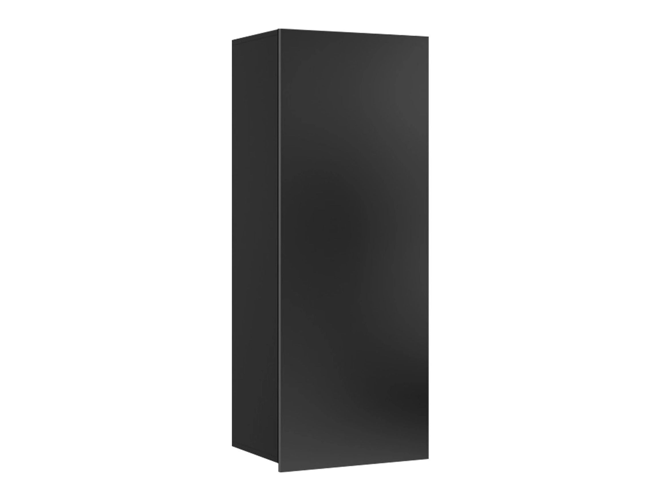 Armoire murale Tivdalu 126 (Noir + Noir brillant)