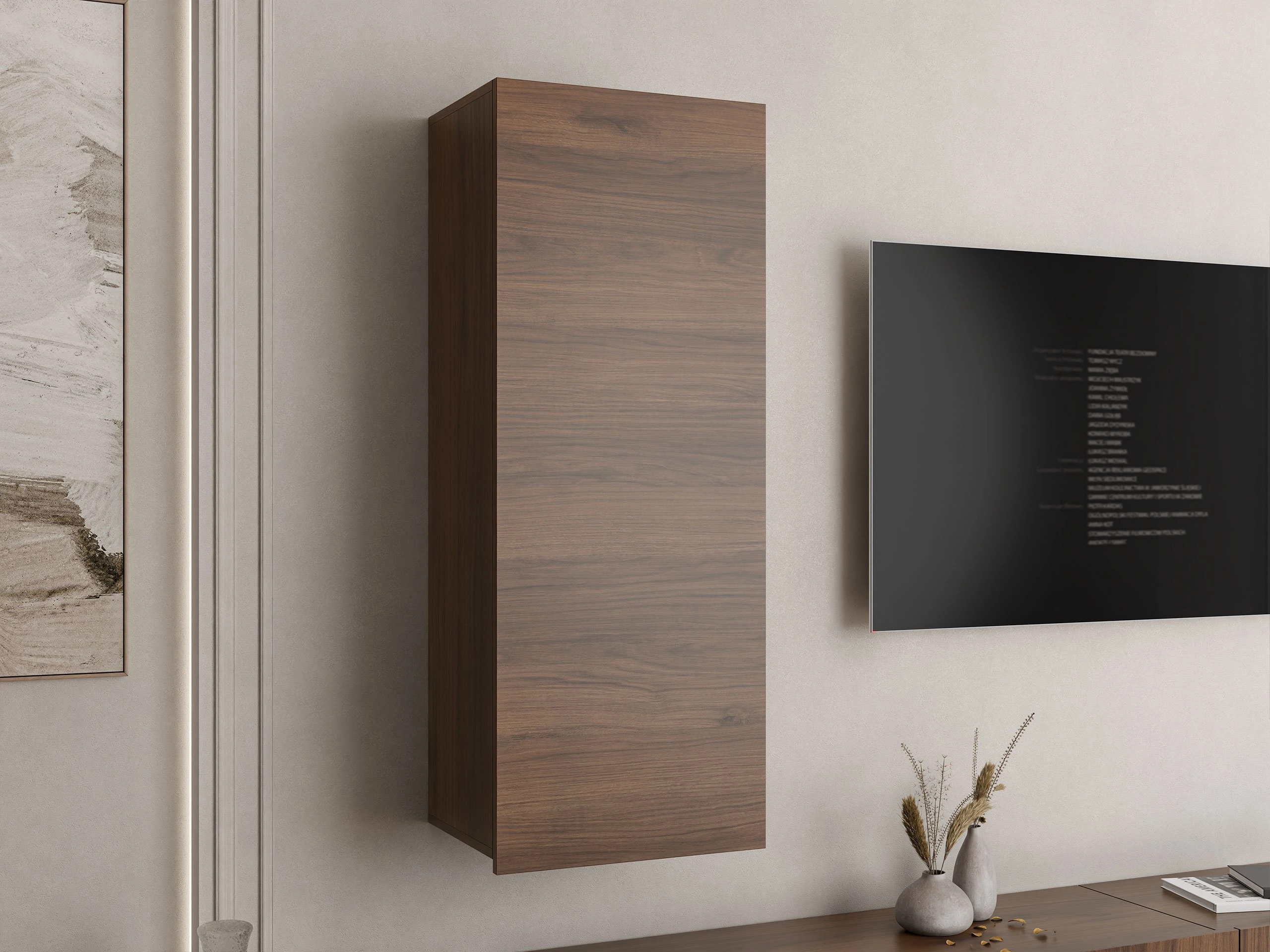 Armoire murale Tivdalu 126 (Noyer)