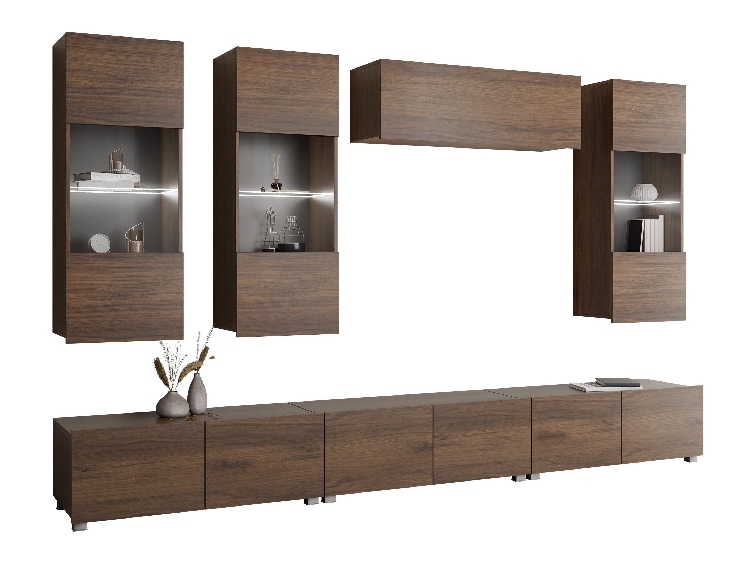 Ensemble de salon Remus XI (Noyer)
