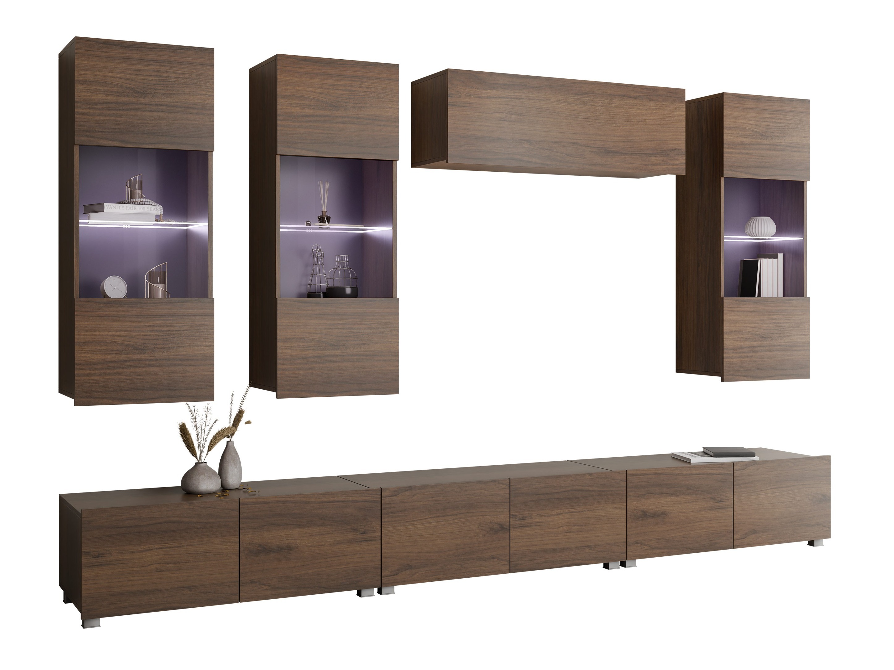 Ensemble de salon Remus XI (Noyer)