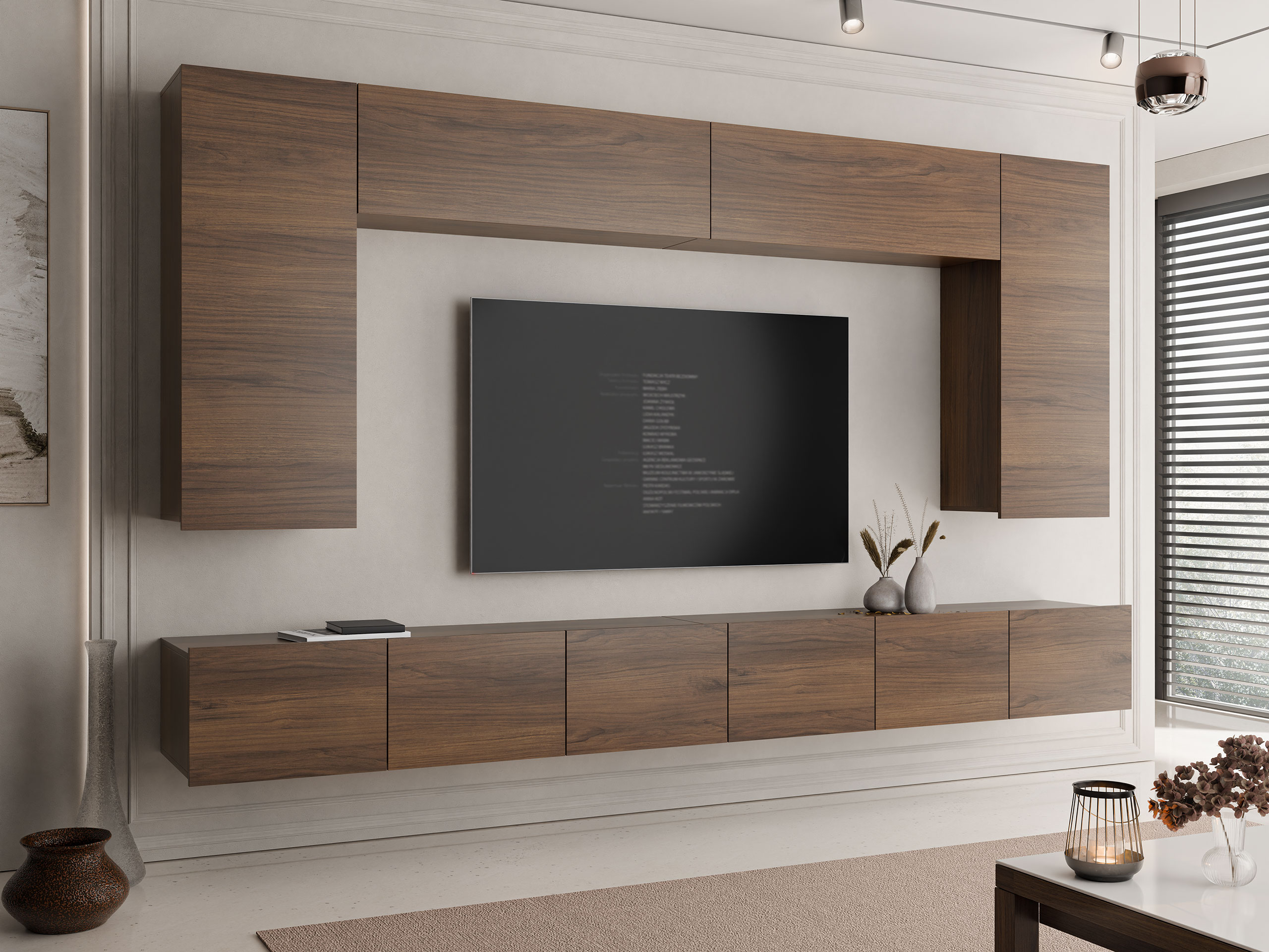 Ensemble de salon Tivdalu 135 (Noyer)