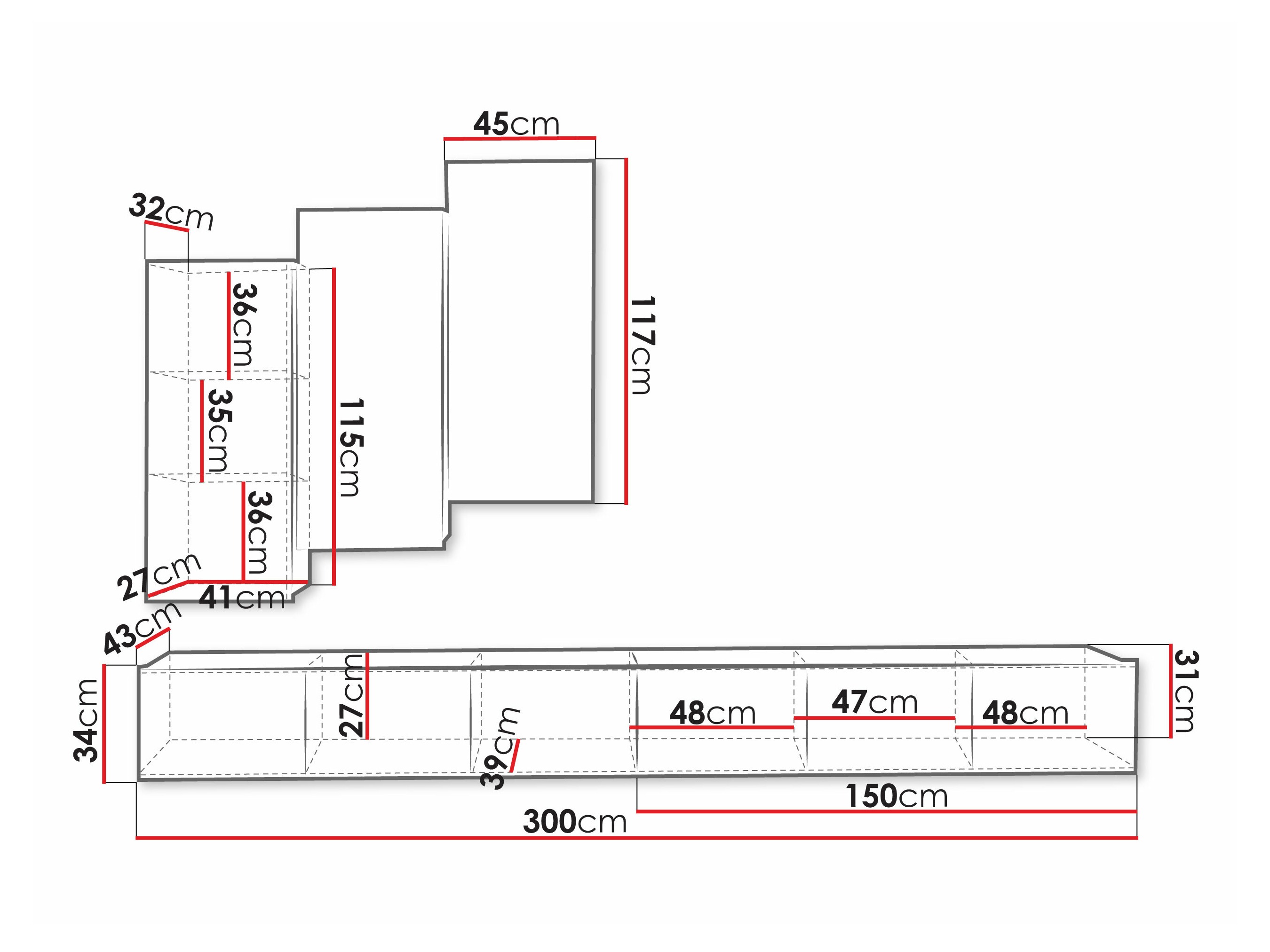 Ensemble de salon Tivdalu 131 (Blanc)