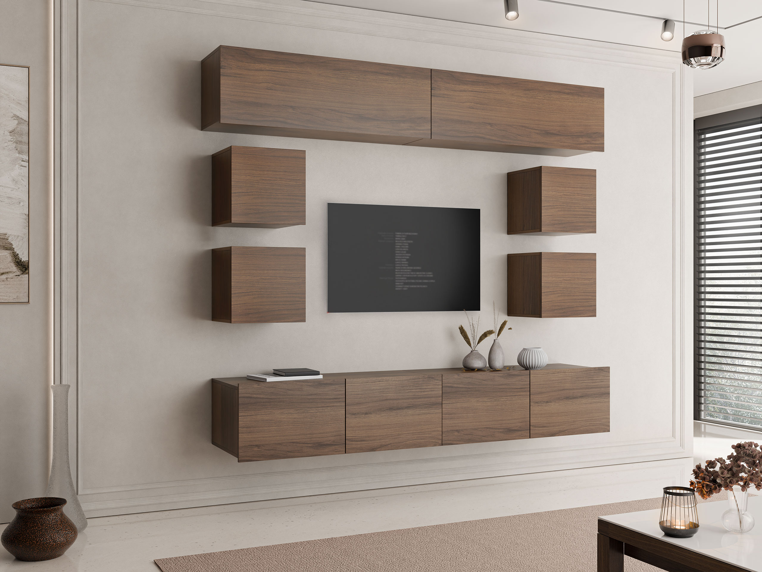 Ensemble de salon Tivdalu 134 (Noyer)