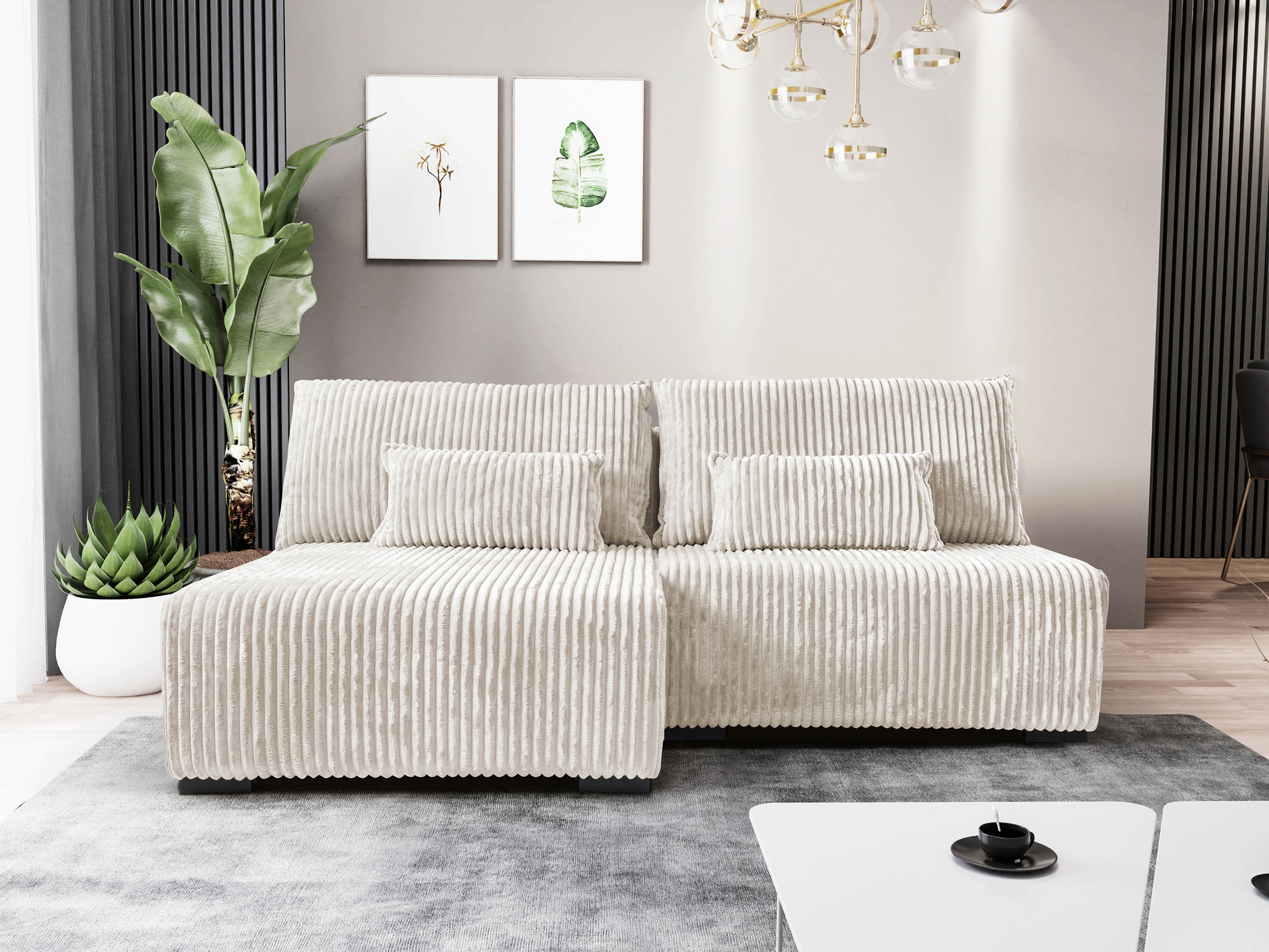 Canapé d'angle TrendyNest Fenestal (Tilia 01)