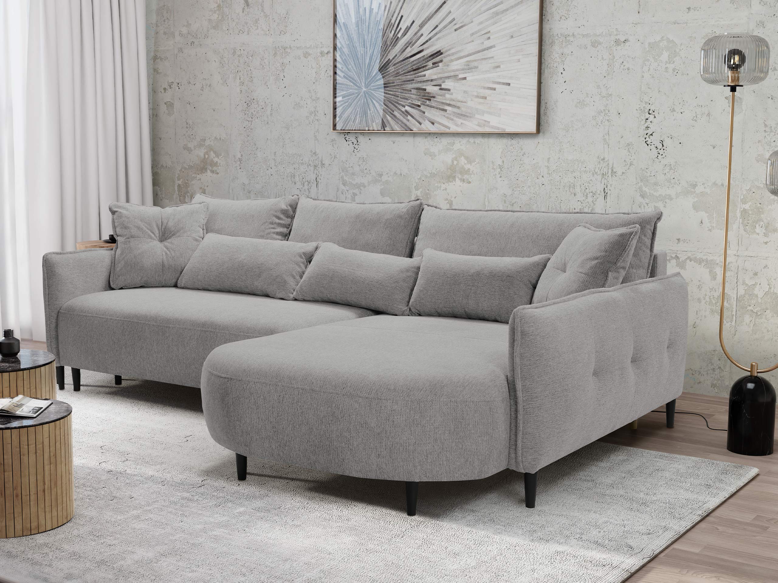 Canapé d'angle TrendyNest Prunal (Glow 05)